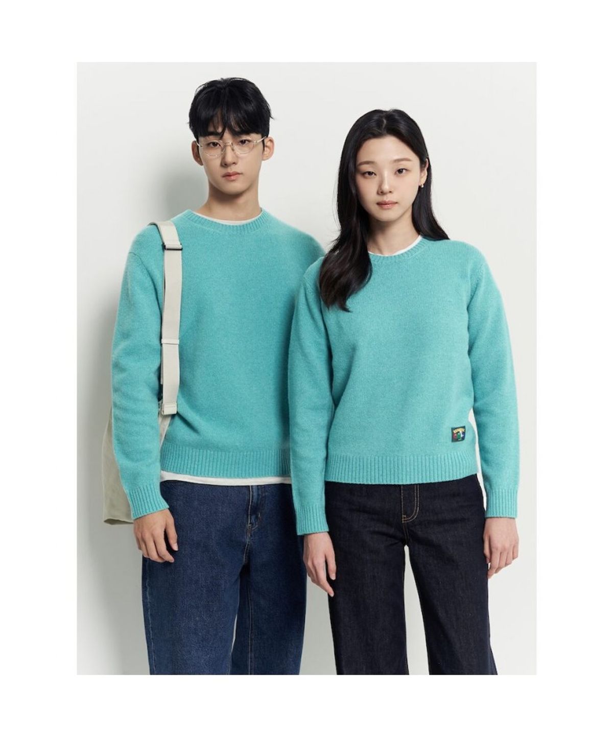 빈폴 멘(BEANPOLE MEN) 푸즈예티 라운드 니트  라이트 그린
