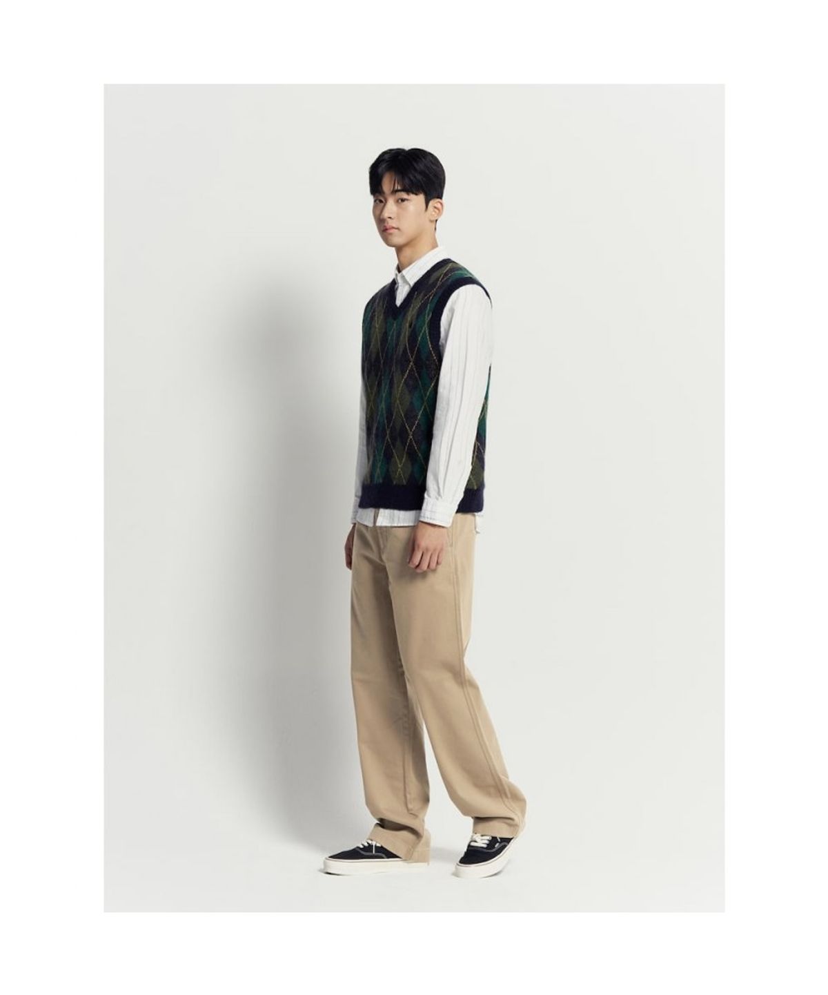 빈폴 멘(BEANPOLE MEN) 아가일 베스트  네이비