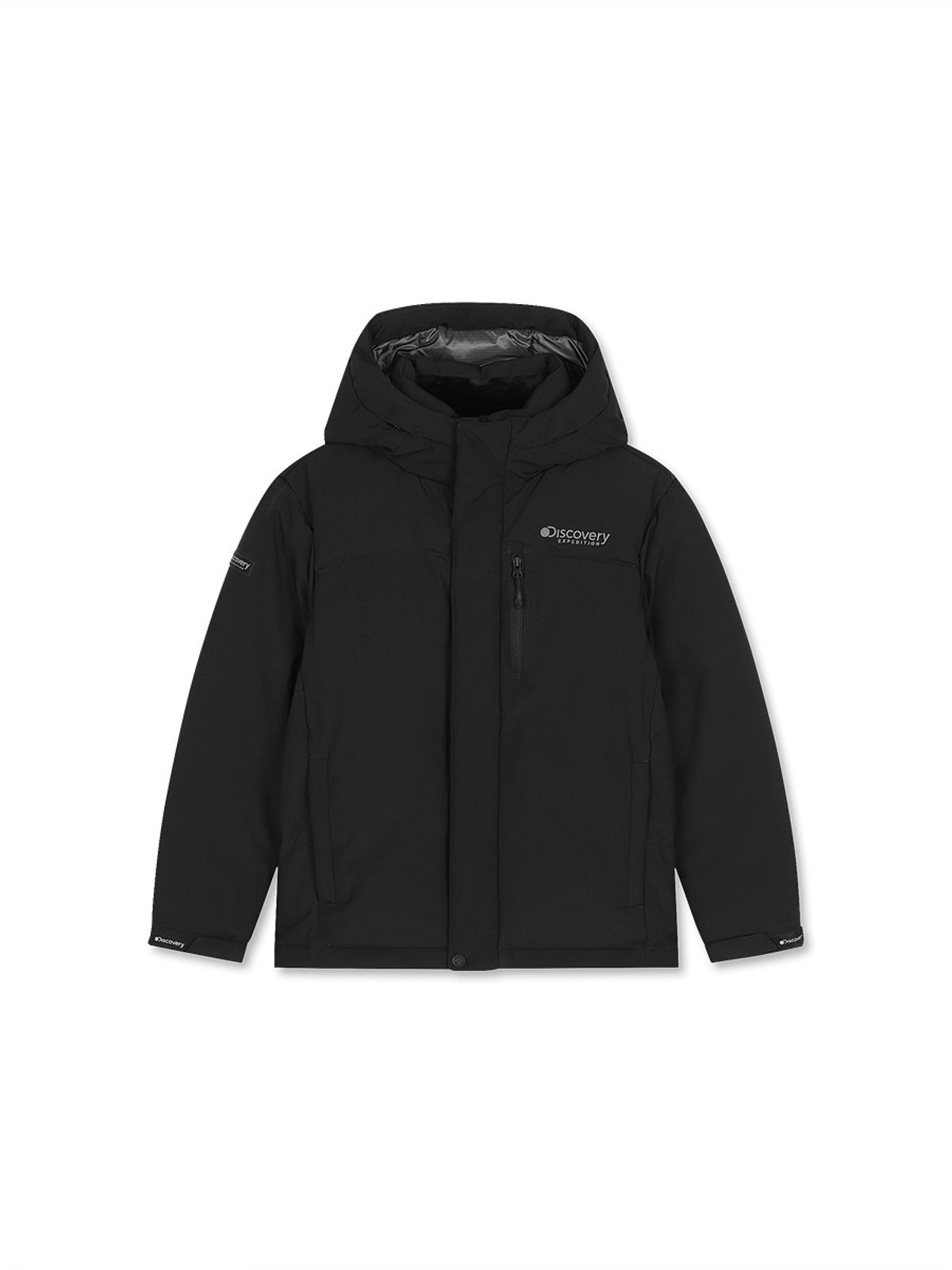 디스커버리 키즈(DISCOVERY KIDS) 그래비 다운 숏패딩 (BLACK)