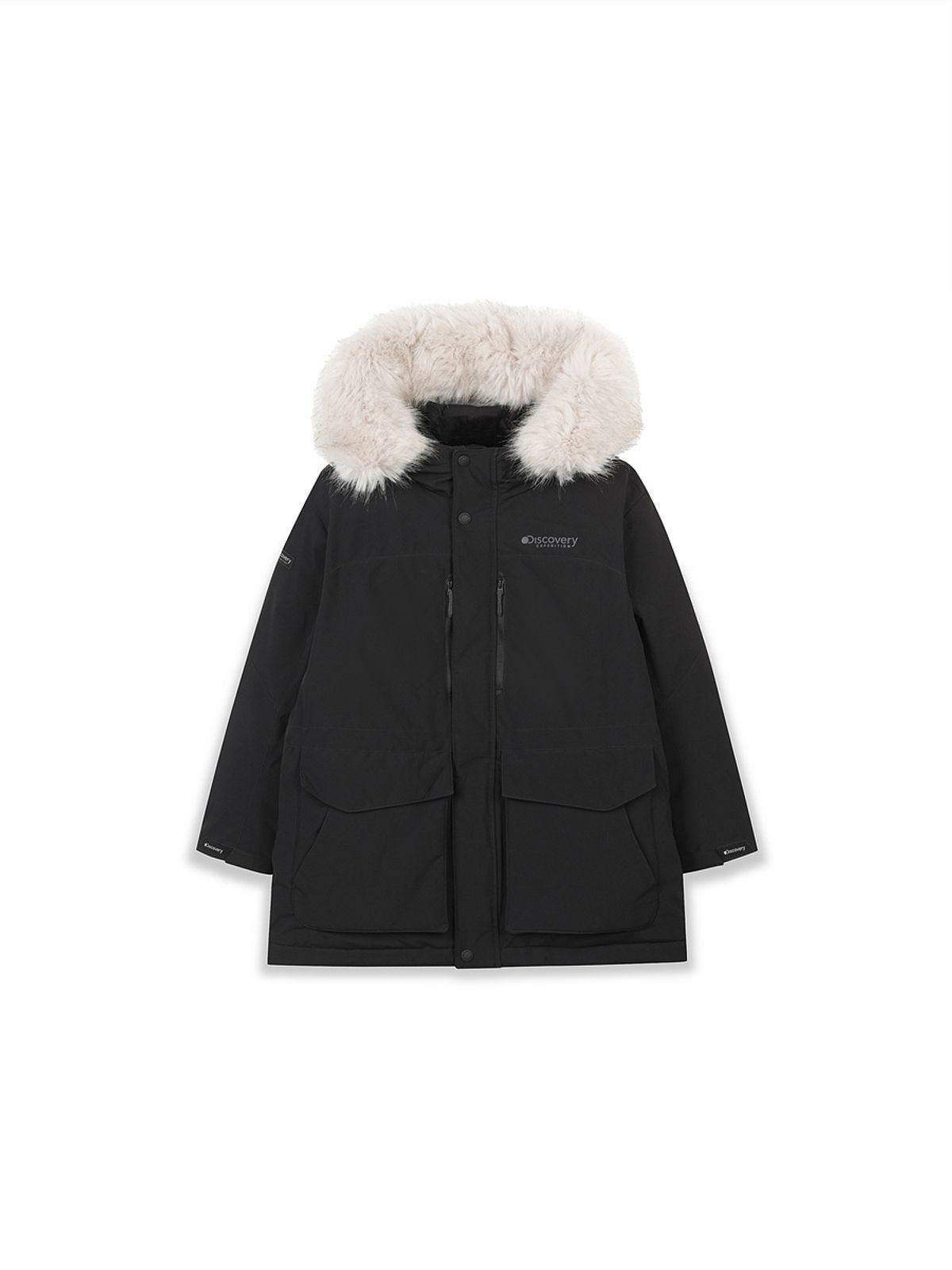 디스커버리 키즈(DISCOVERY KIDS) 그래비 다운 미드패딩 (BLACK)