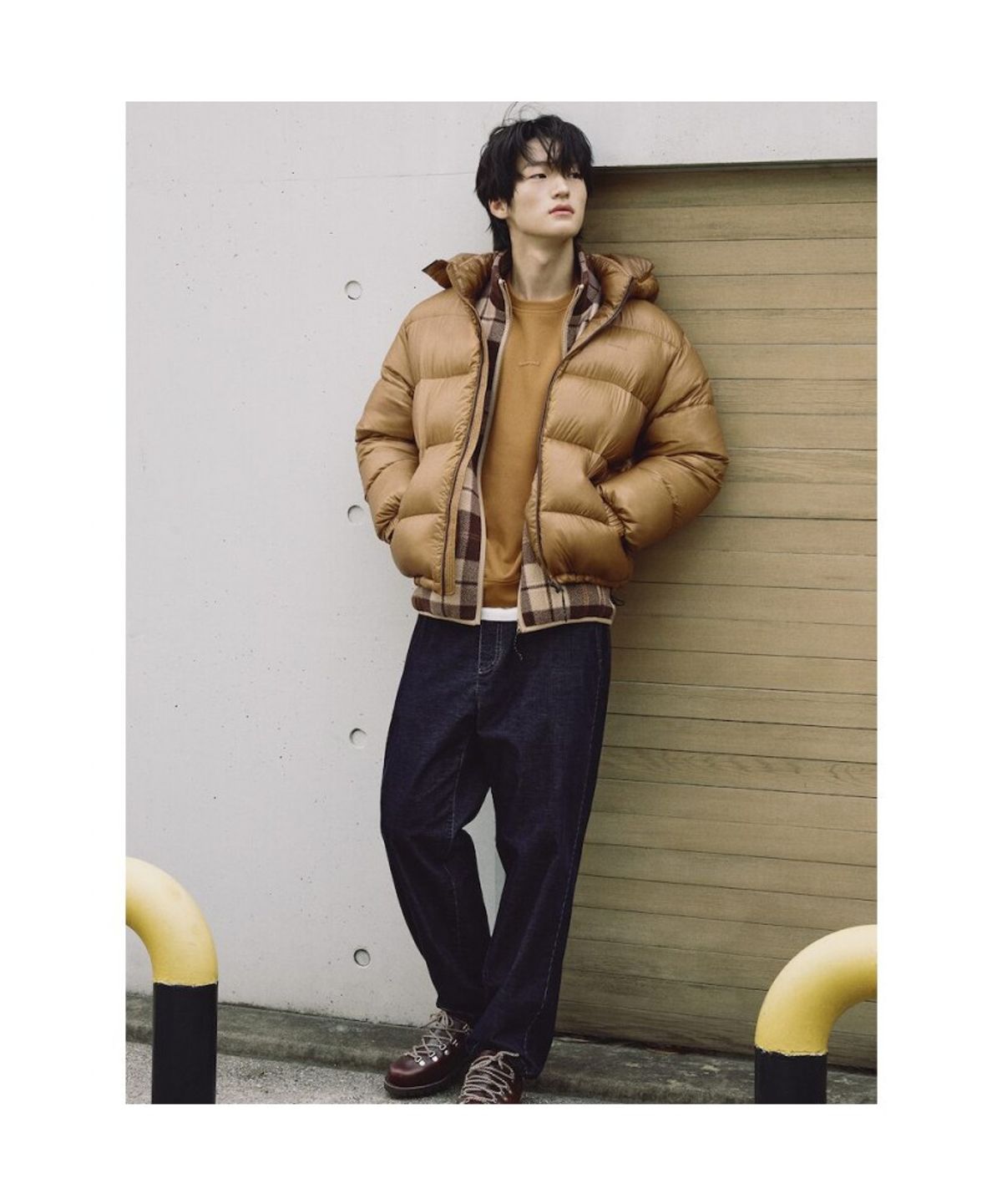 빈폴 멘(BEANPOLE MEN) [BEANPOLEKNAP] 라이트웨이트 푸퍼 다운  오렌지