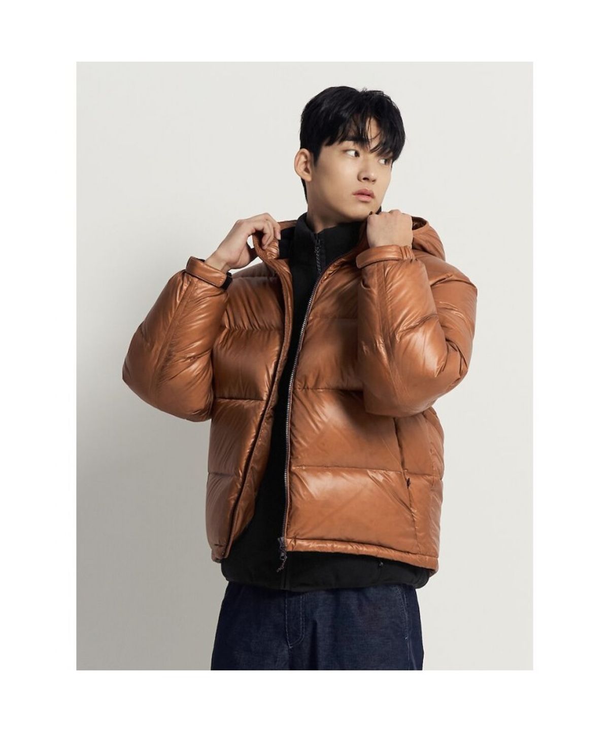 빈폴 멘(BEANPOLE MEN) [BEANPOLEKNAP] 라이트웨이트 푸퍼 다운  오렌지