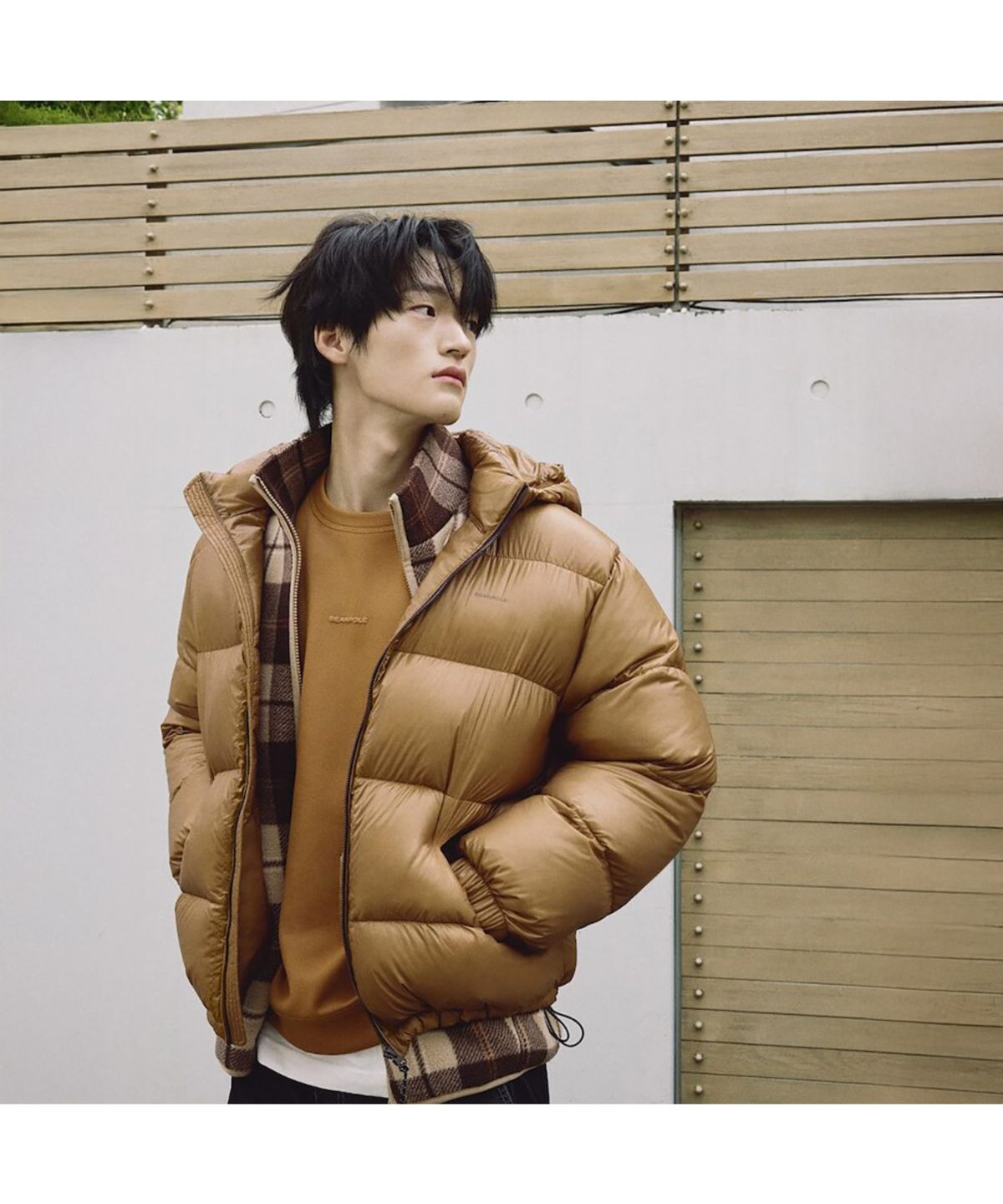 빈폴 멘(BEANPOLE MEN) [BEANPOLEKNAP] 라이트웨이트 푸퍼 다운  오렌지