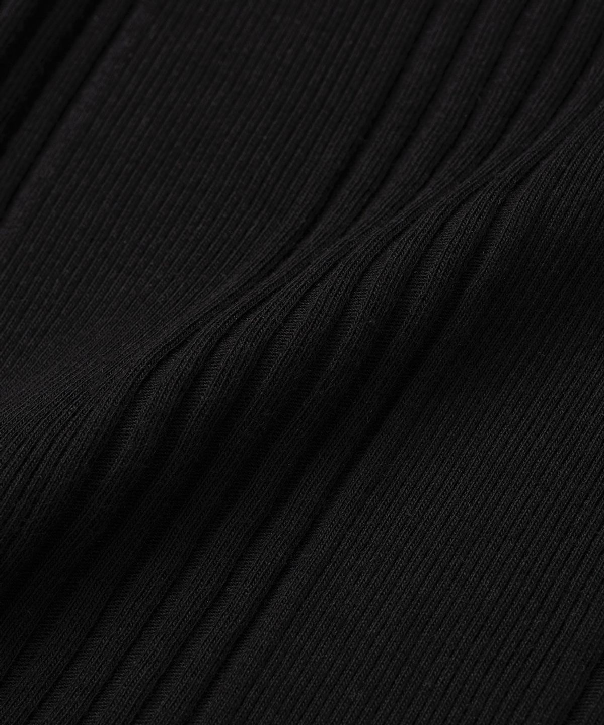 엑스오엑스(XOX) 리브드 헨리넥 긴팔 티셔츠[BLACK]