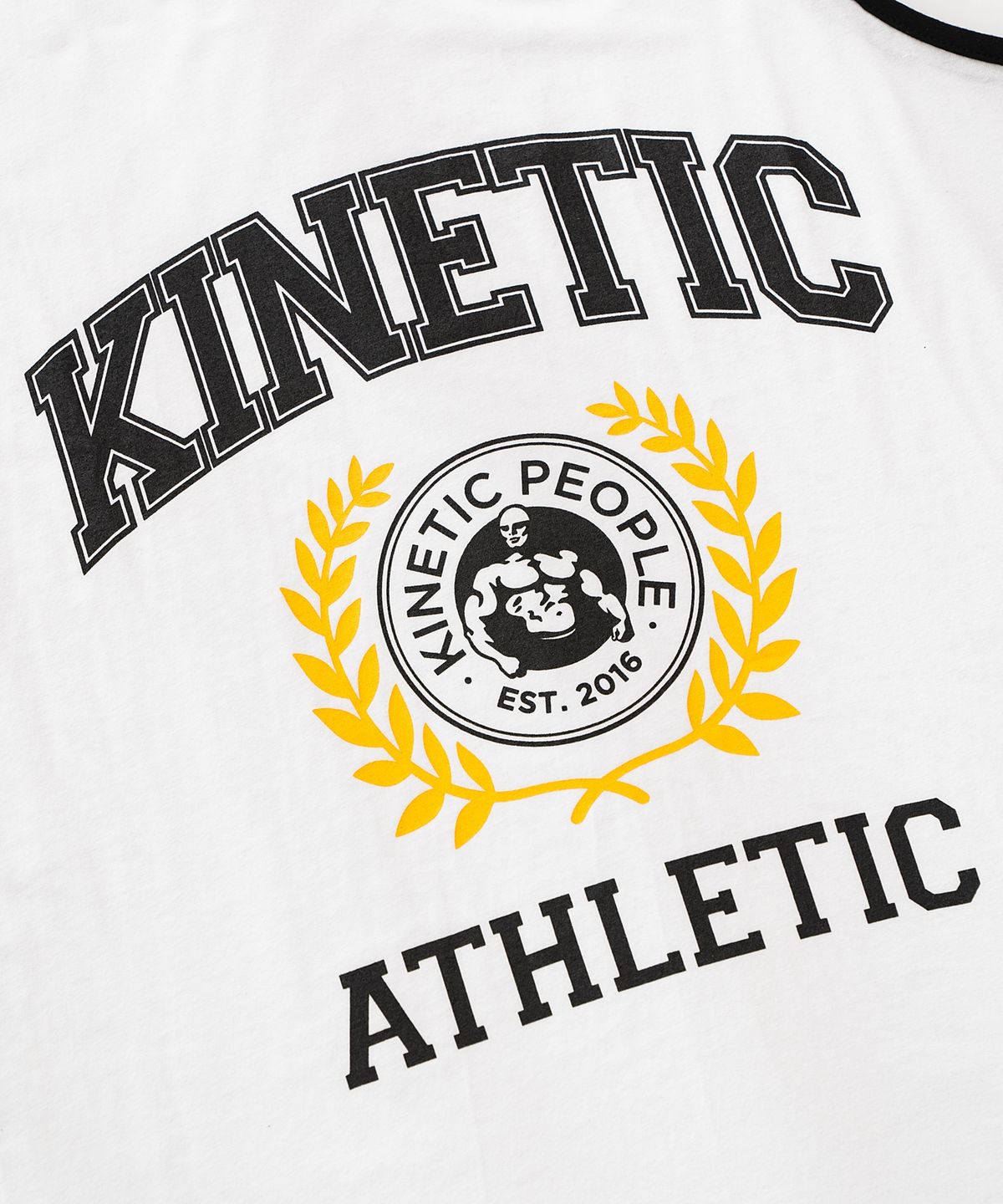 키네틱피플(KINETICPEOPLE) 키네틱 컬리지 베이직 슬리브리스_화이트