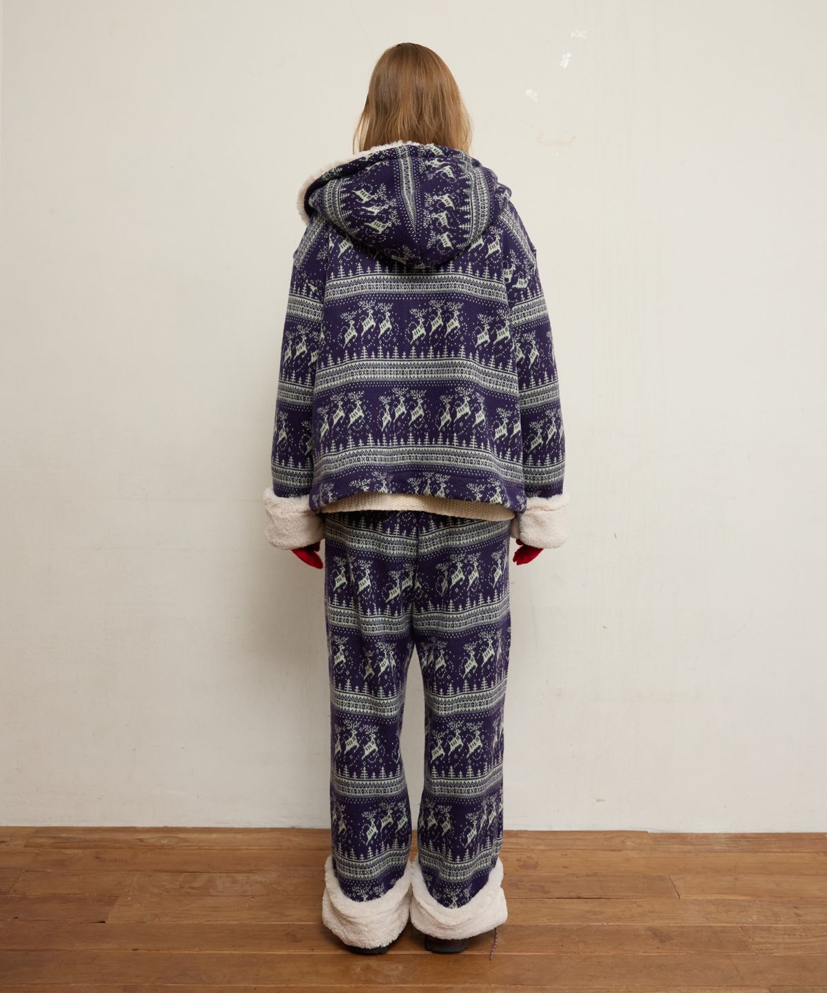 펀프롬펀(FUNFROMFUN) Nordic Fur Pants, Violet