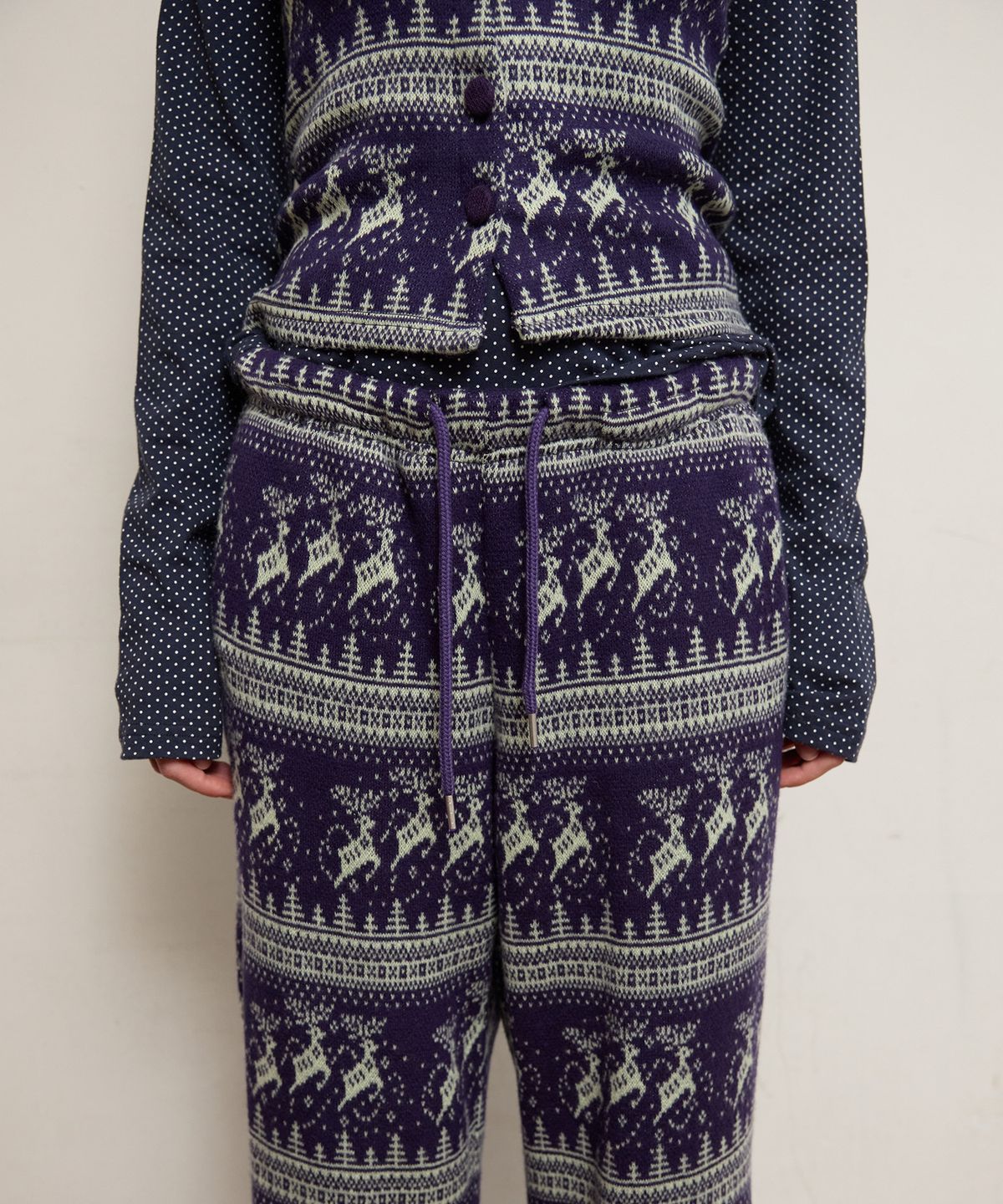 펀프롬펀(FUNFROMFUN) Nordic Fur Pants, Violet