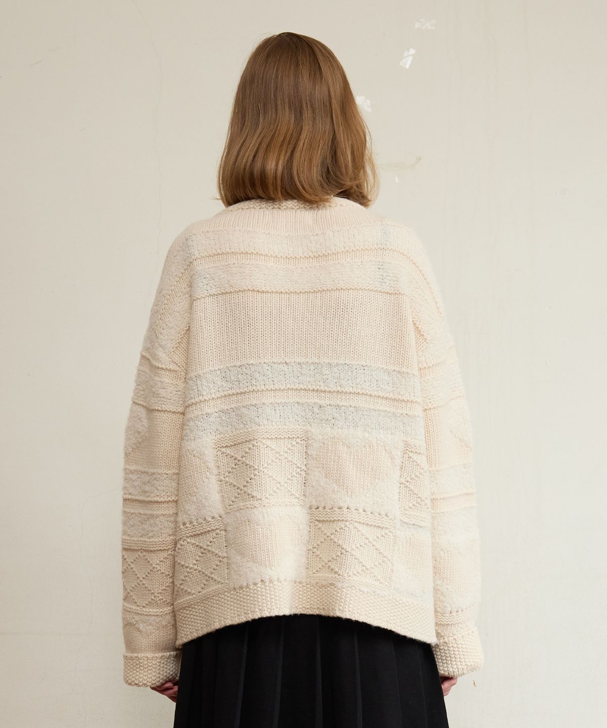 펀프롬펀(FUNFROMFUN) Grandma’s Cozy Cardigan, Cream
