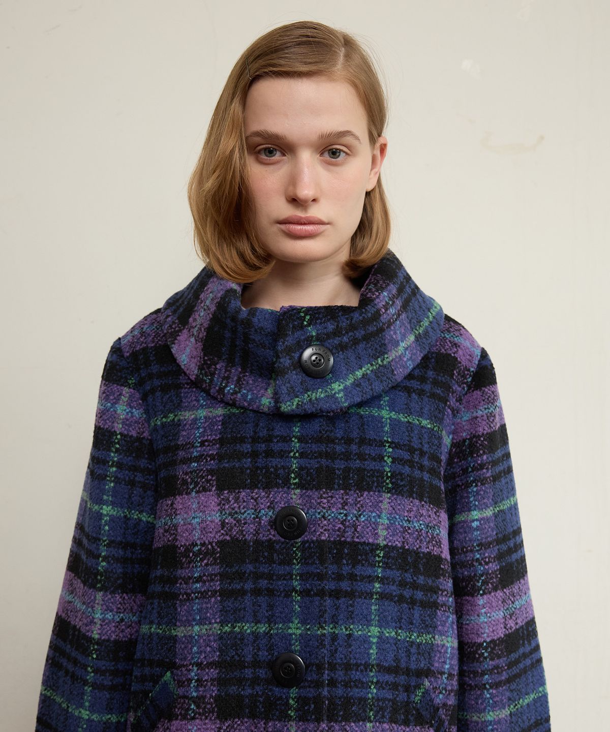 펀프롬펀(FUNFROMFUN) Sailor Collar Overfit Coat, Navy