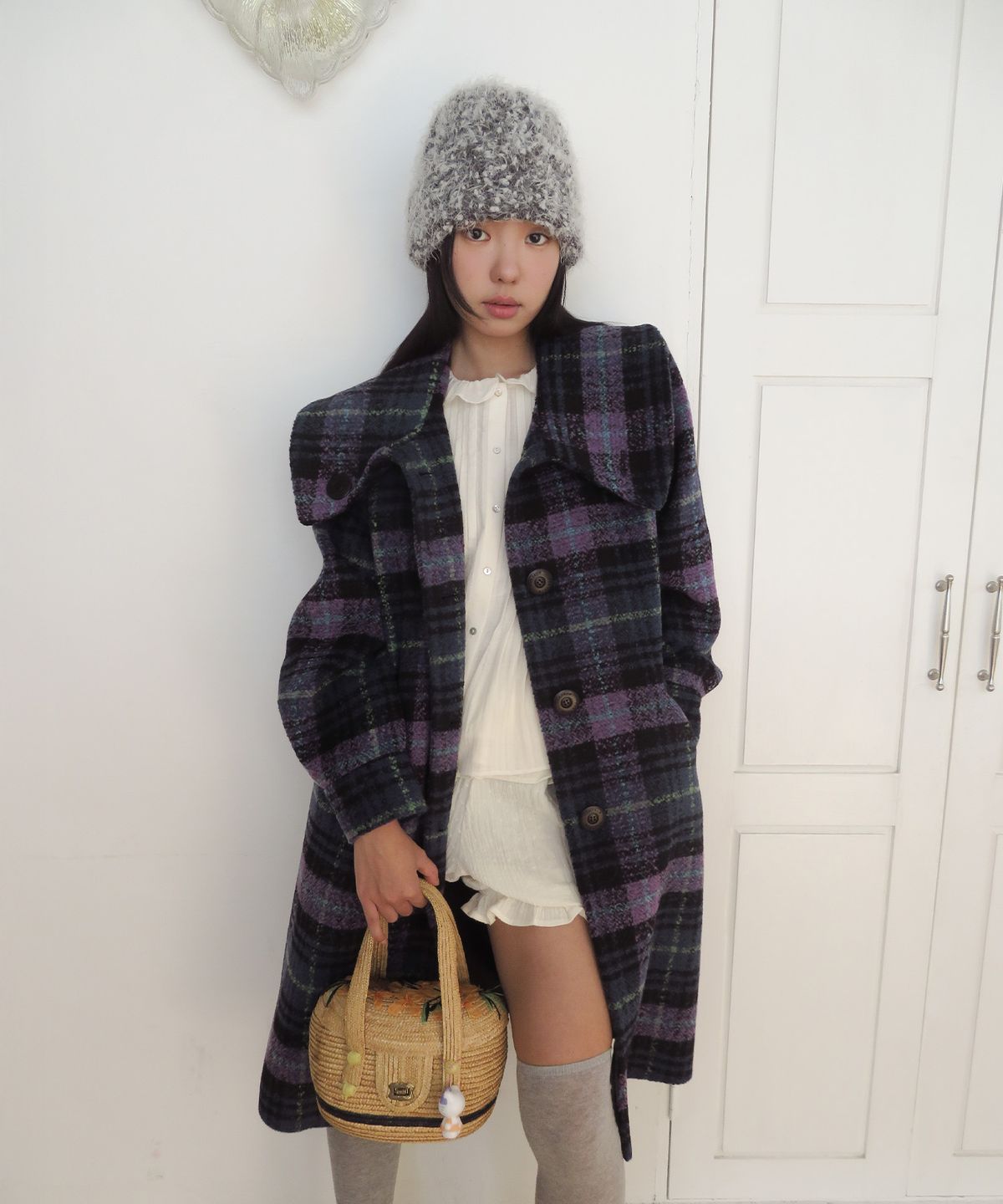 펀프롬펀(FUNFROMFUN) Sailor Collar Overfit Coat, Navy