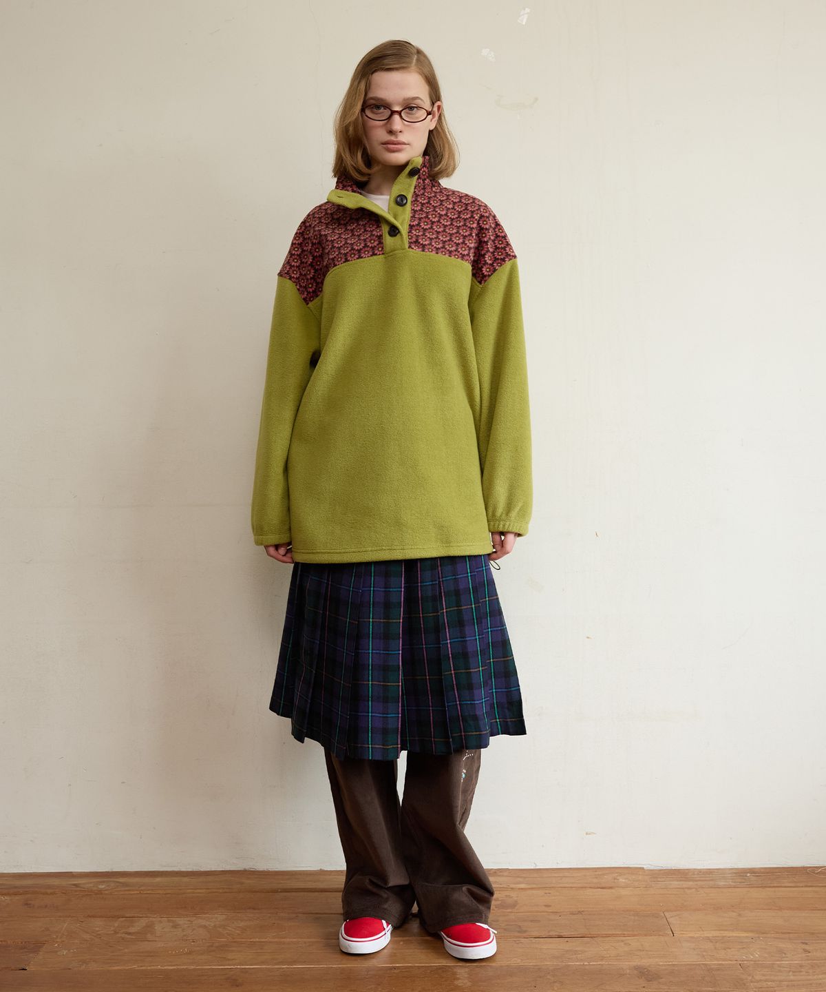 펀프롬펀(FUNFROMFUN) Flower Child Fleece, Green