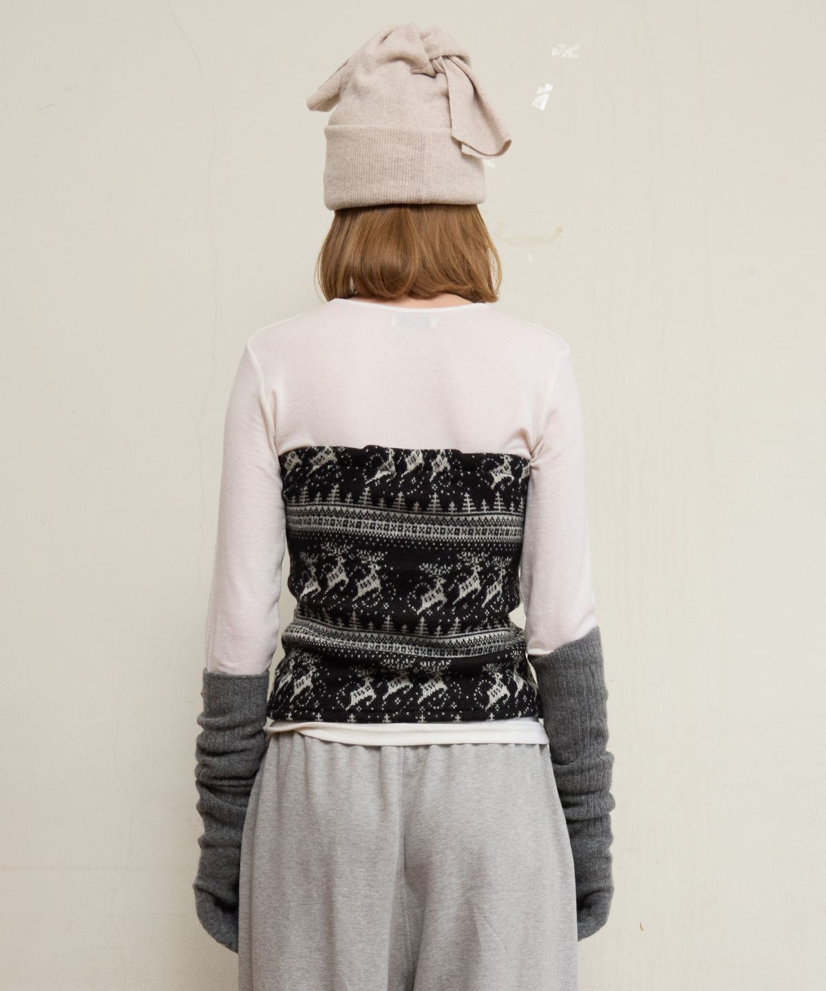 펀프롬펀(FUNFROMFUN) Nordic Buttons Bustier, Black
