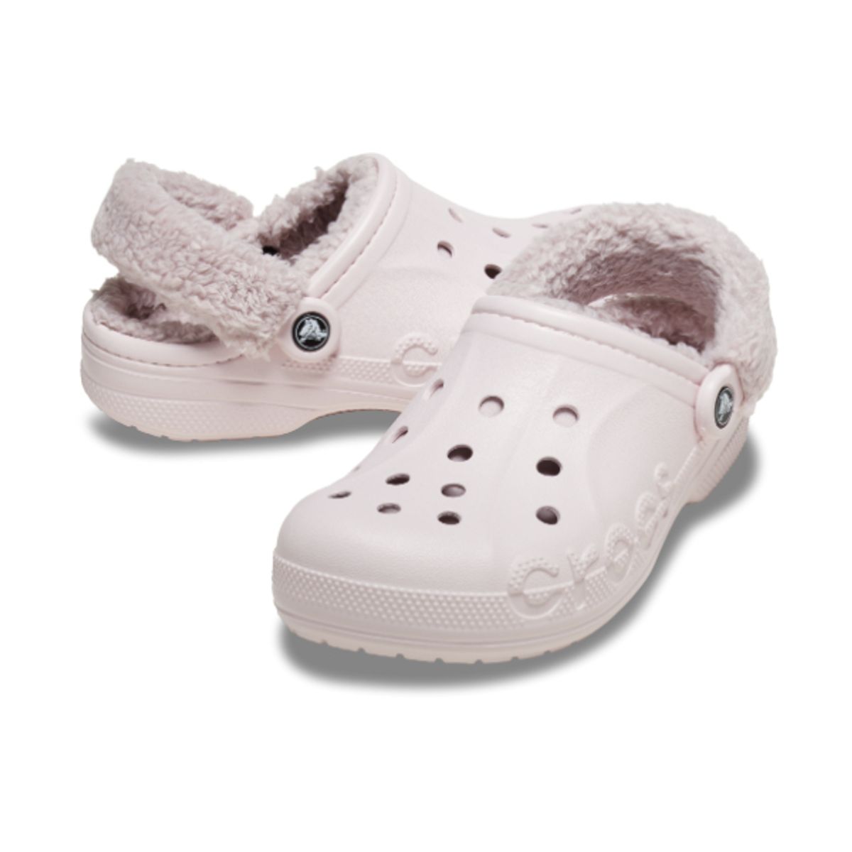 크록스(CROCS) 성인 바야 라인드 퍼즈 스트랩 클로그 BPK (25FUCL206633)