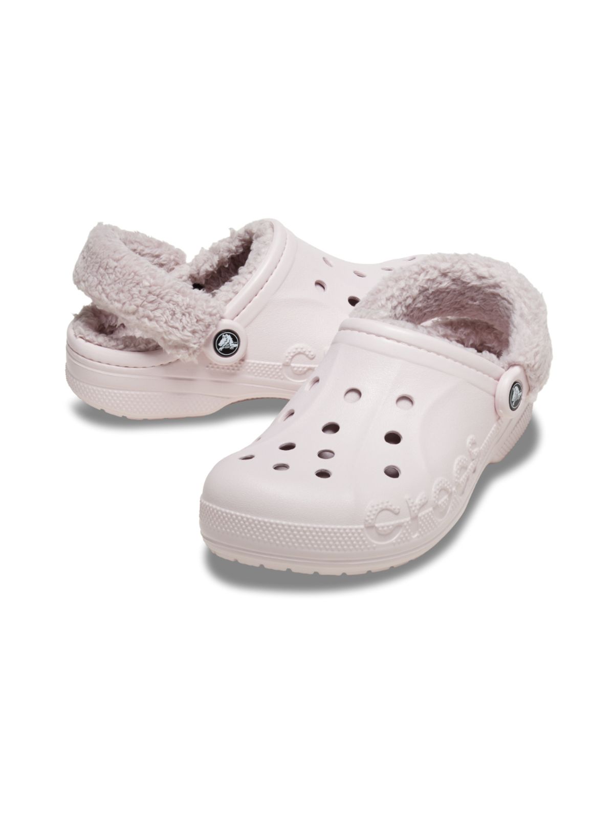 크록스(CROCS) 성인 바야 라인드 퍼즈 스트랩 클로그 BPK (25FUCL206633)