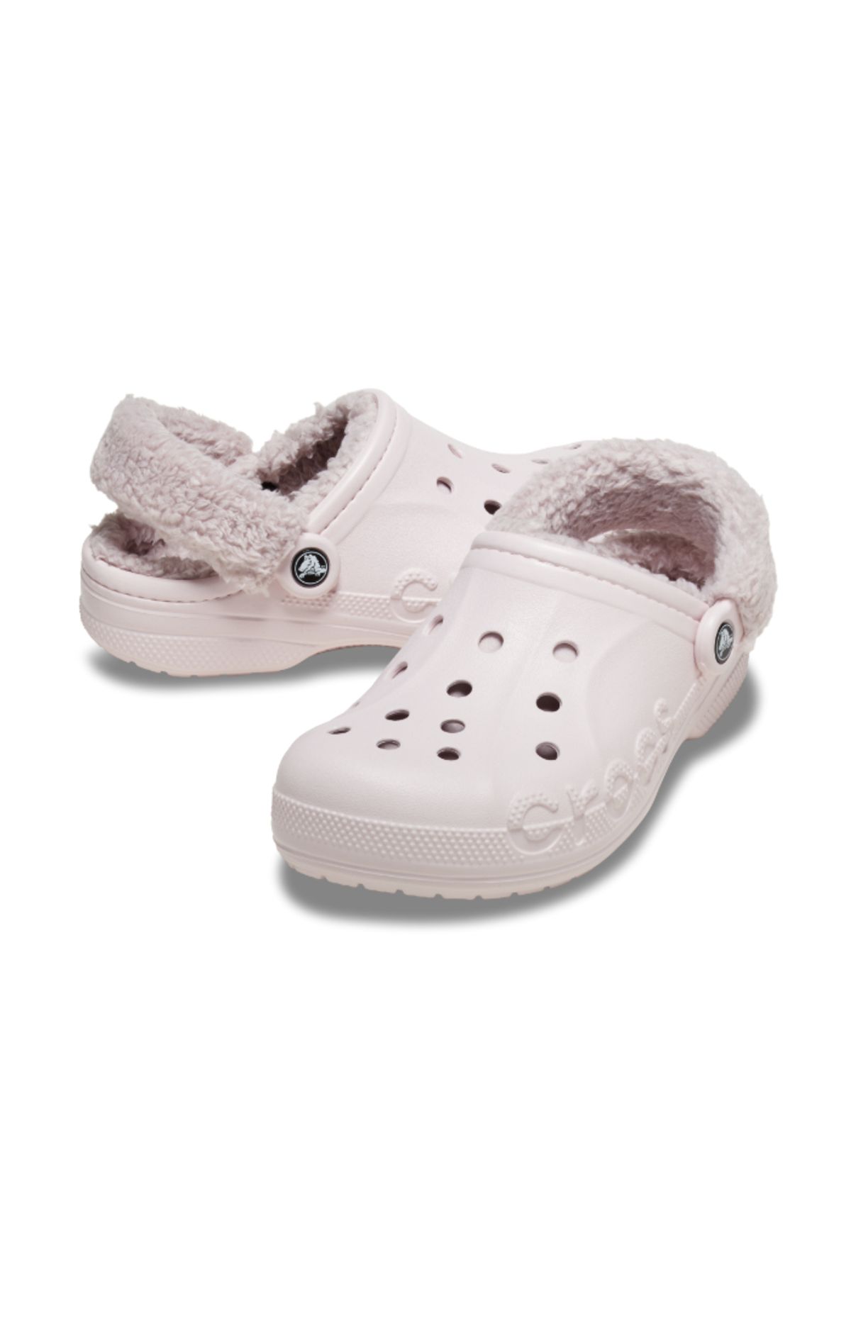 크록스(CROCS) 성인 바야 라인드 퍼즈 스트랩 클로그 BPK (25FUCL206633)