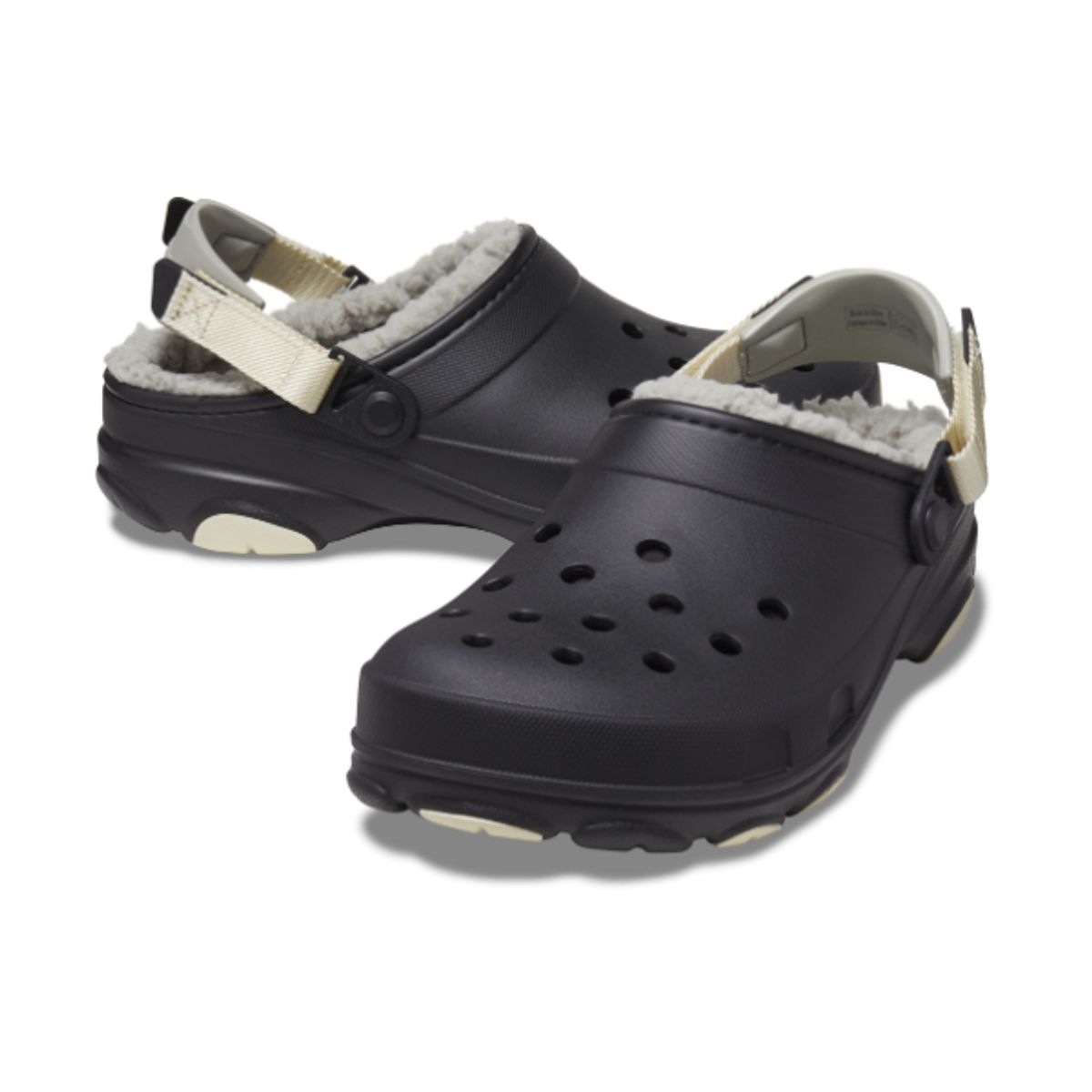 크록스(CROCS) 성인 올터레인 라인드 클로그 BK (25FUCL207936)