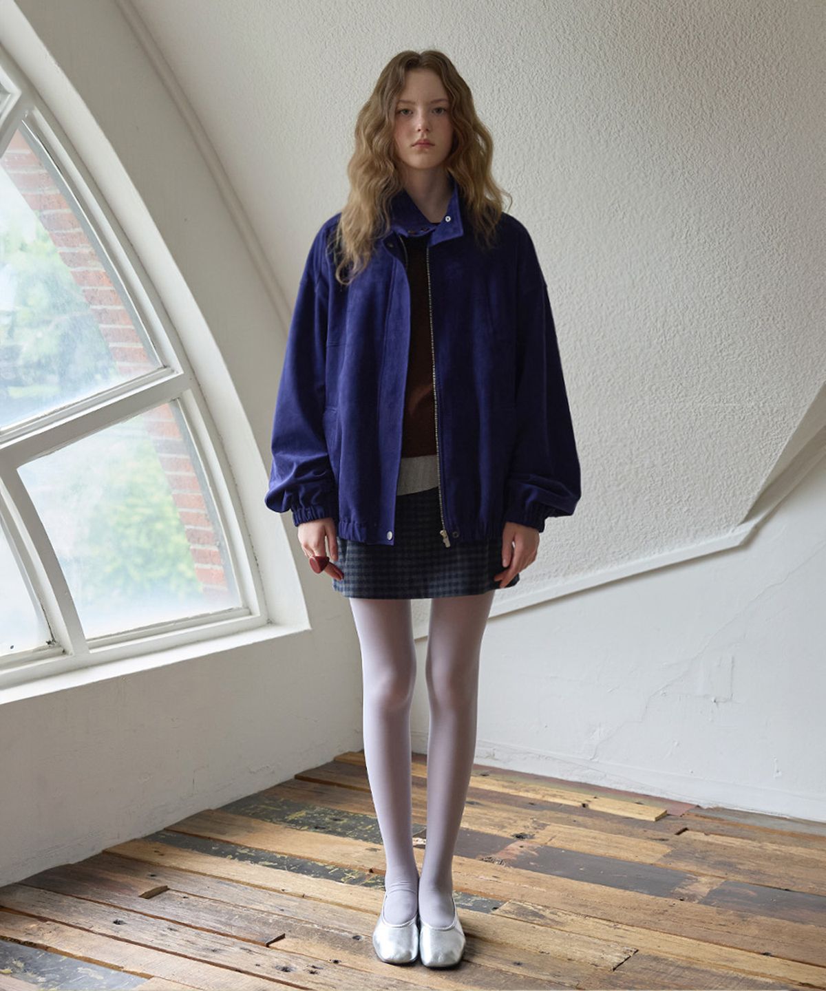 뮈르뮈르(MURMURE) 노트 스웨이드 루즈 점퍼_Note Jumper_2colors