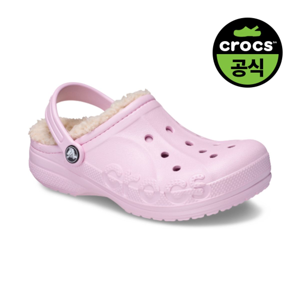 크록스키즈(CROCS KIDS) 키즈 바야 라인드 클로그 BPK (25FKCL207500)