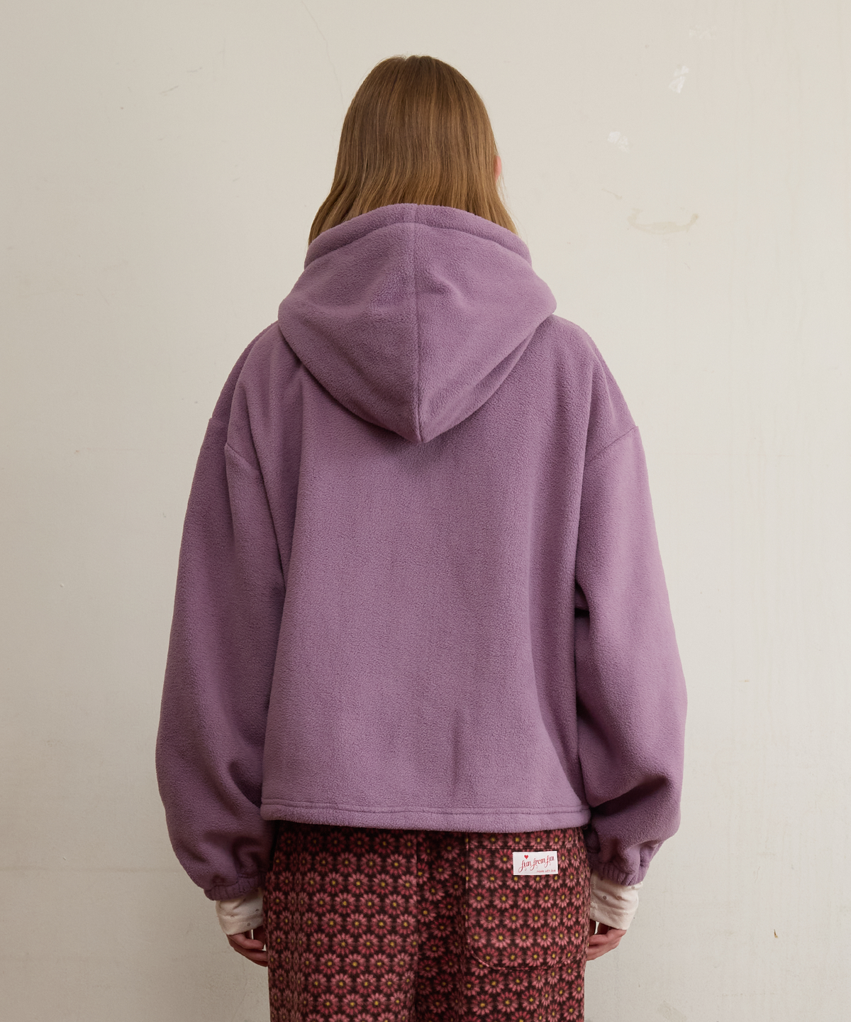펀프롬펀(FUNFROMFUN) Frill Heart Hoodie, Violet