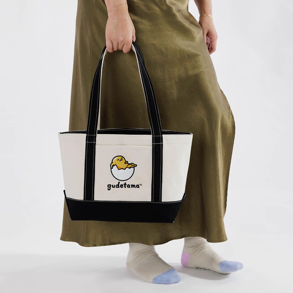 바쿠(BAGGU) 스몰 캔버스 토트백 구데타마