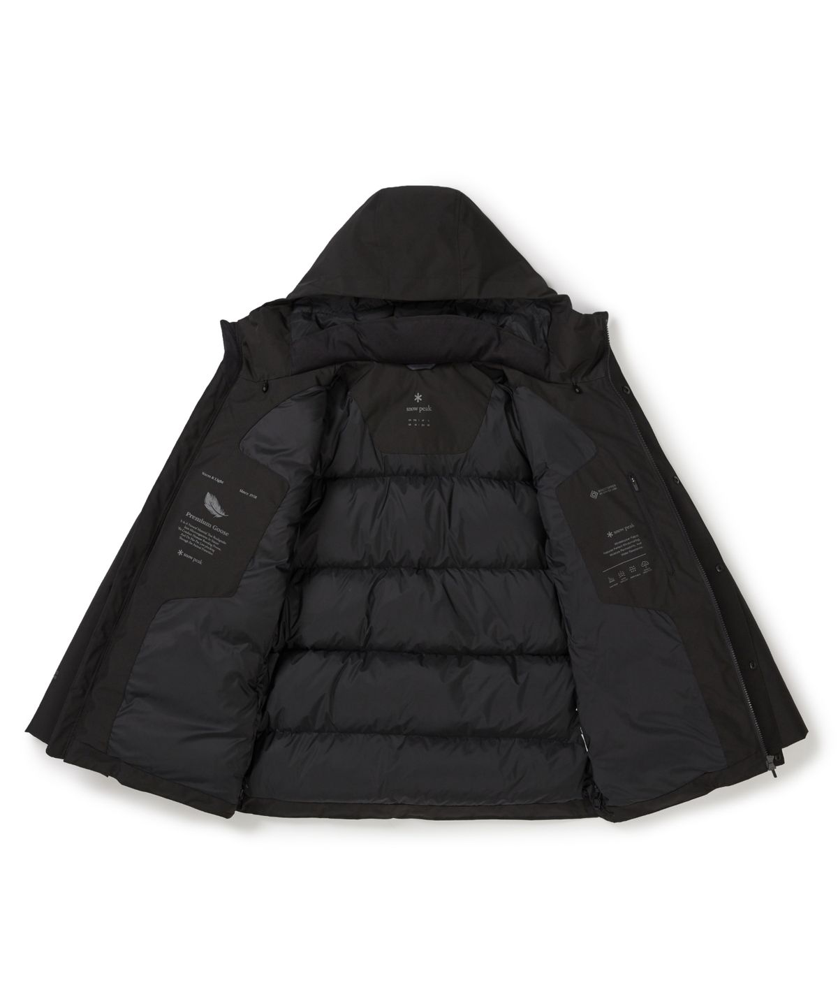 스노우피크 어패럴(SNOWPEAK APPAREL) 드라이피크 윈드스토퍼 유틸리티 헤비 다운 자켓 (S25WMPDJ04) Black