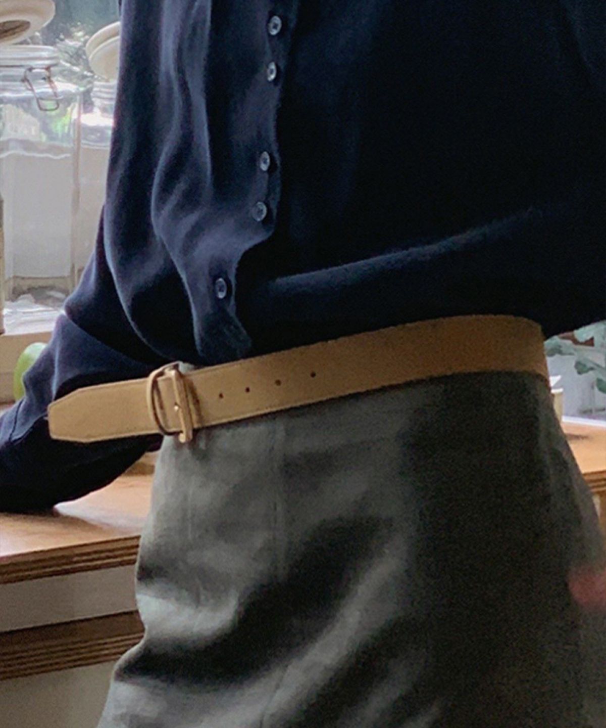 뮈르뮈르(MURMURE) 티오베 스웨이드 벨트_Tiove Belt_2colors