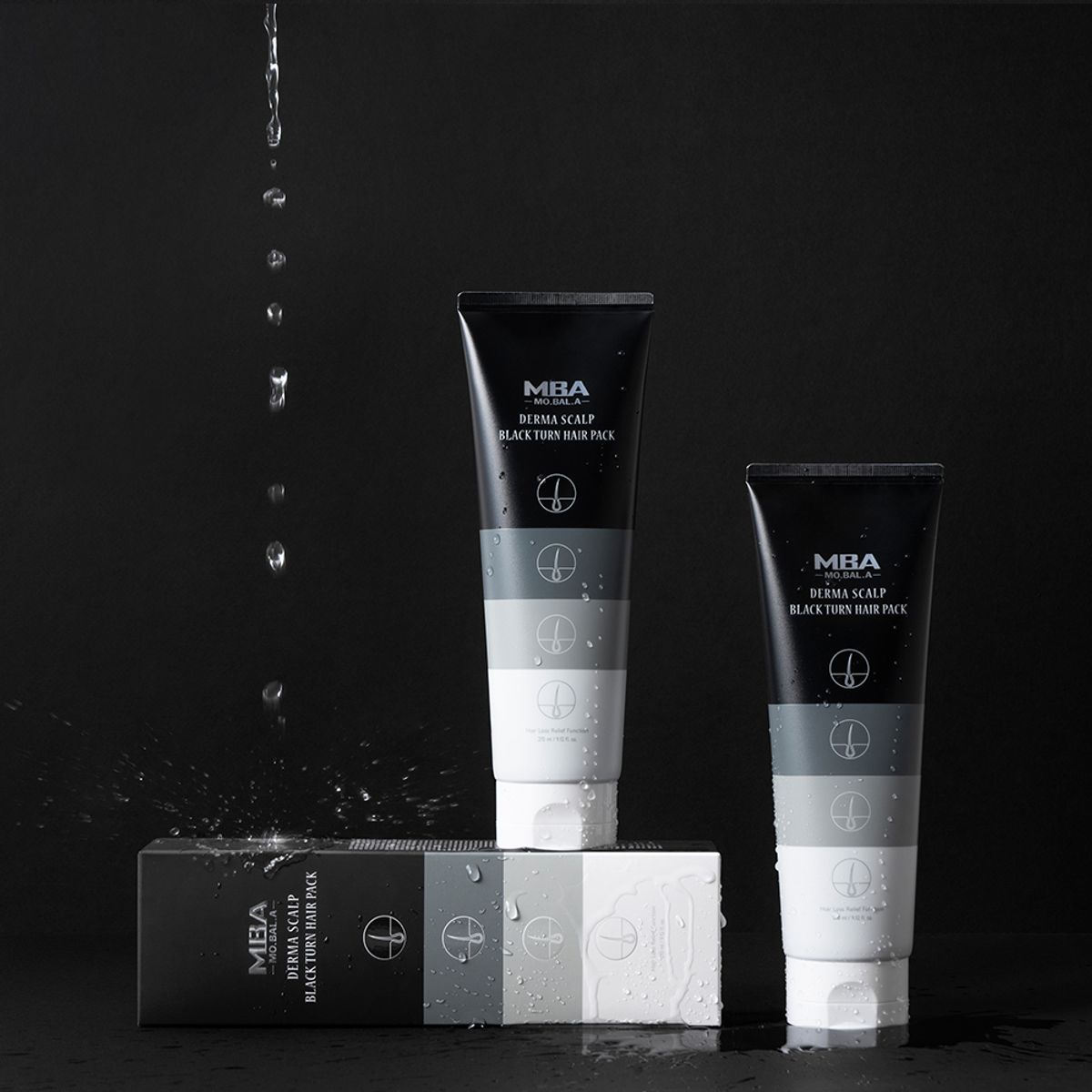 데이셀코스메틱(DAYCELLCOSMETICS) 모발아 더마스칼프 블랙턴 헤어 팩 270ml