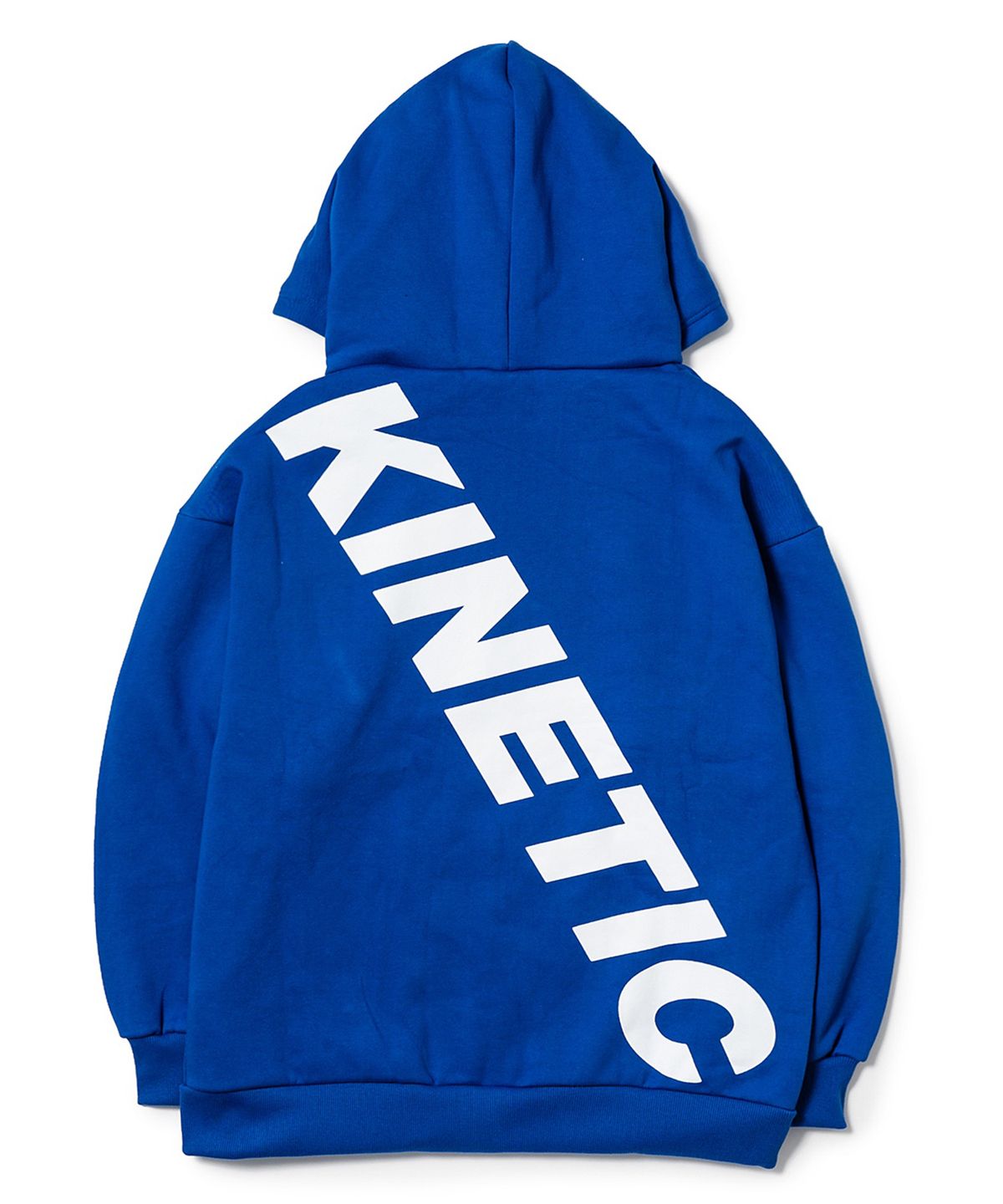 키네틱피플(KINETICPEOPLE) 크로스 오버핏 후드 집업 블루