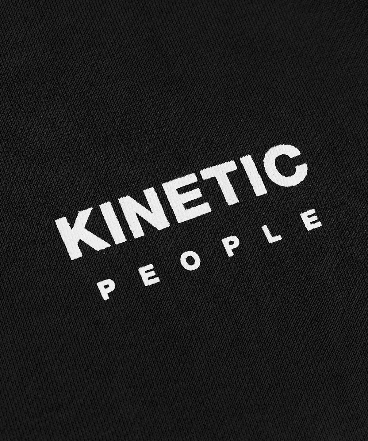 키네틱피플(KINETICPEOPLE) 크로스 오버핏 후드 집업 블랙