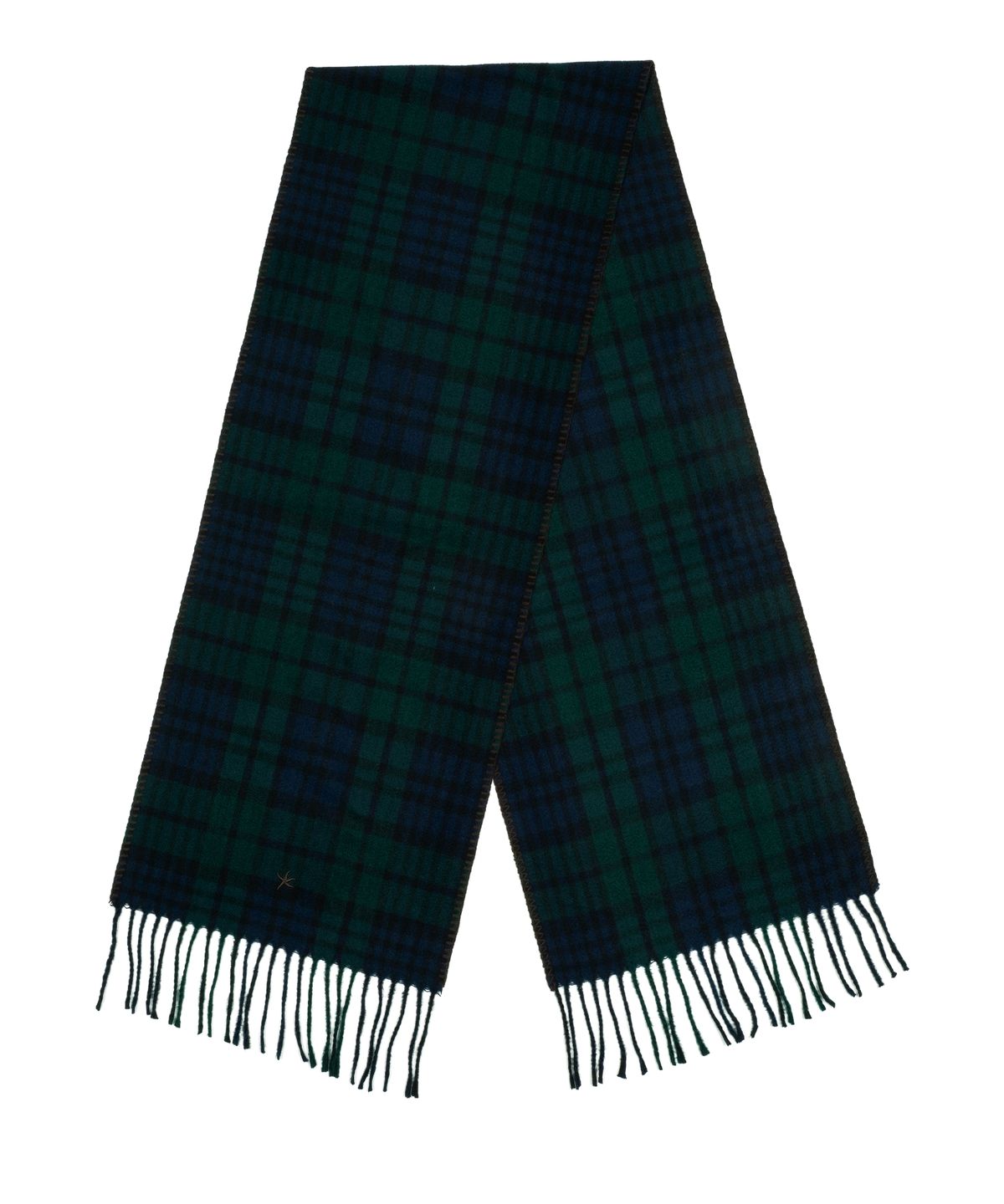 더콜디스트모먼트(THE COLDEST MOMENT) TCM mini logo check muffler (green/navy)
