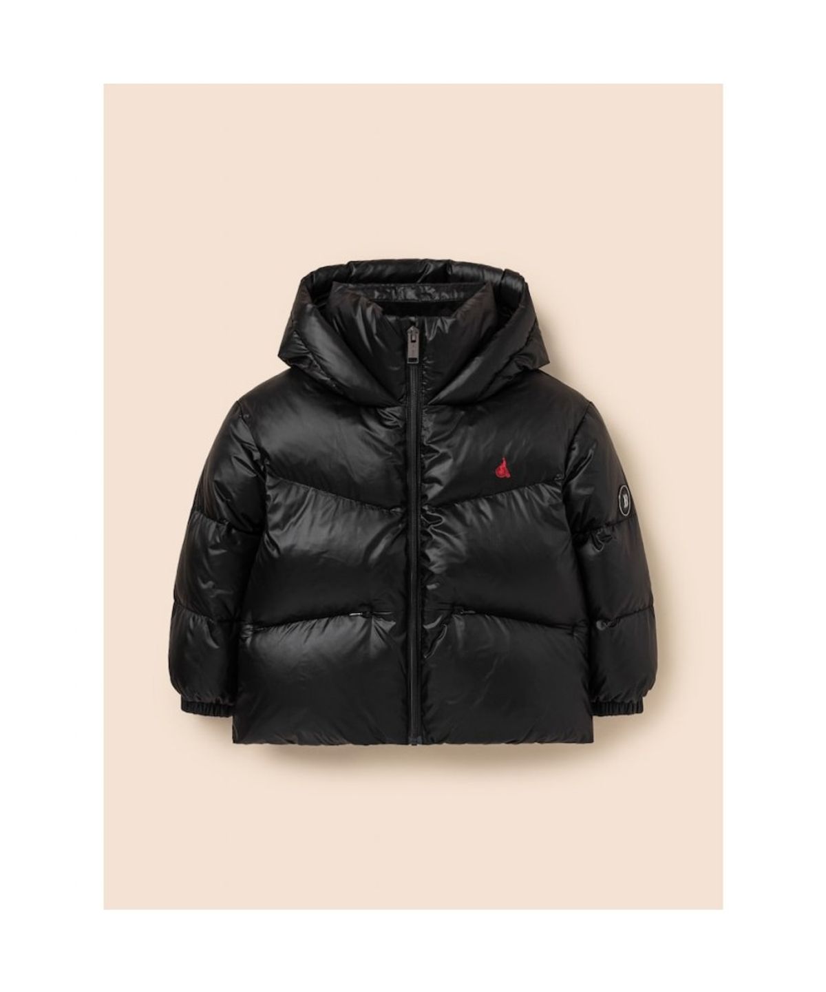 빈폴 키즈(BEANPOLE KIDS) 베이직 덕다운 푸퍼 숏패딩  블랙 (BI5X38U045)