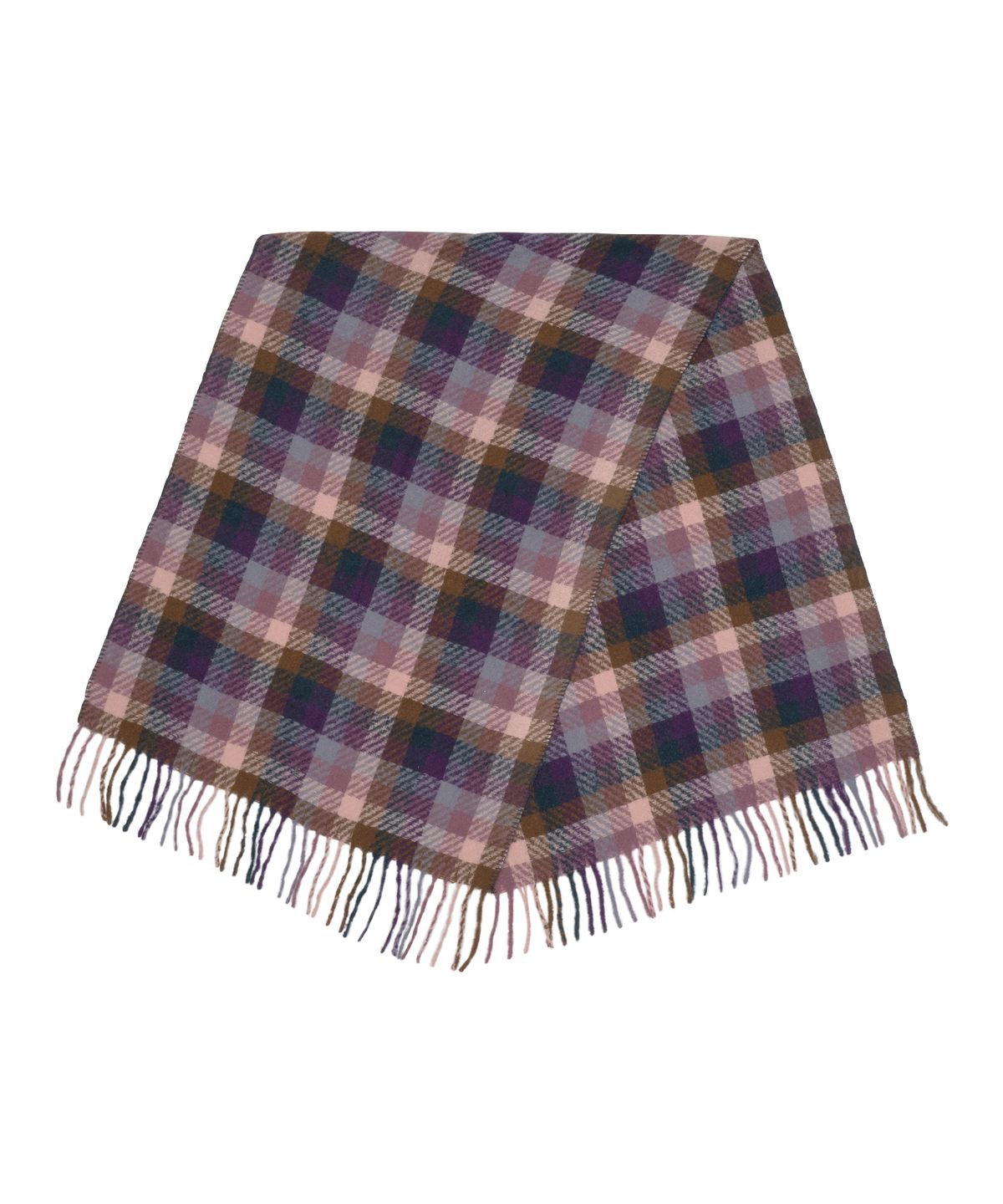 더콜디스트모먼트(THE COLDEST MOMENT) TCM mini logo check heavy muffler (purple/pink)