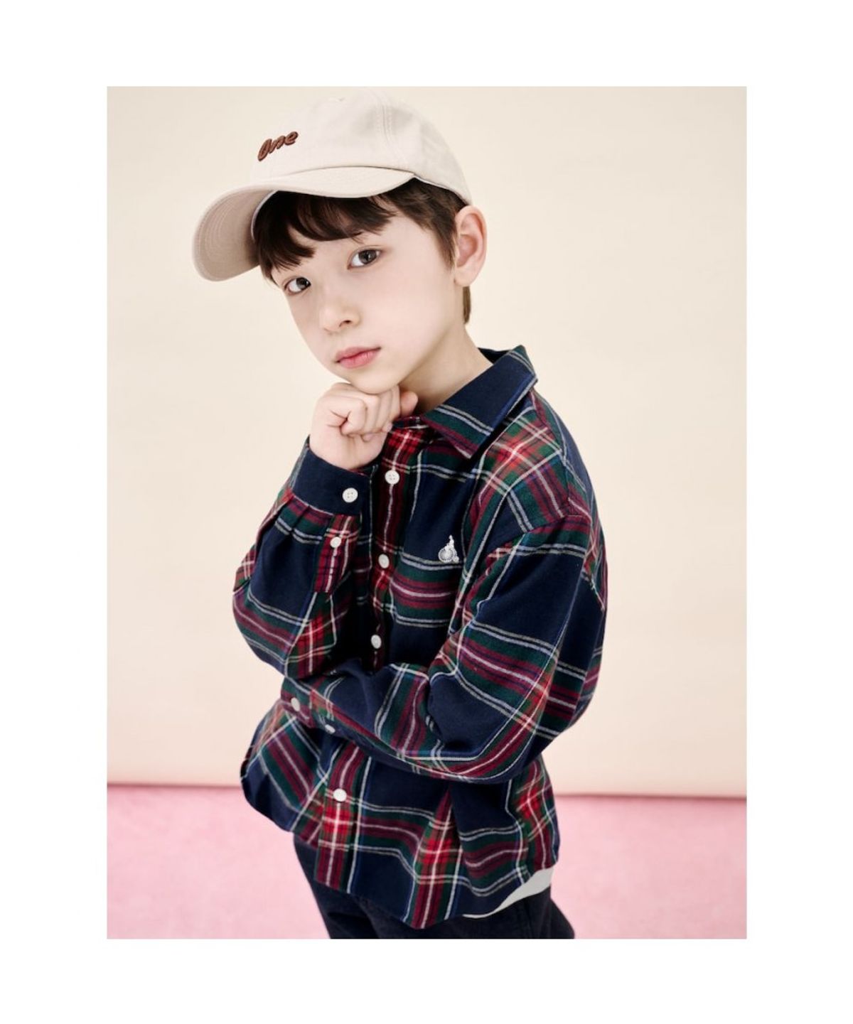 빈폴 키즈(BEANPOLE KIDS) 홀리데이 기모 체크 셔츠  레드 (BI5X64U016)