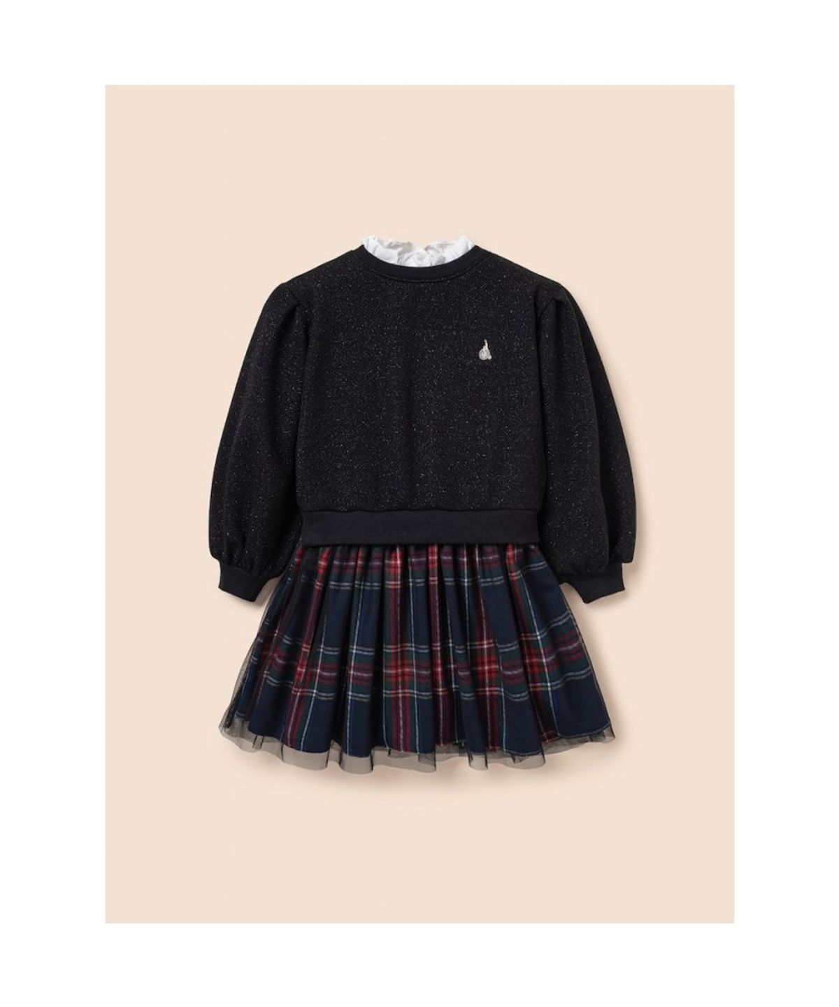 빈폴 키즈(BEANPOLE KIDS) [러블리 빙키 걸즈] 홀리데이 믹스 체크 원피스  블랙 (BI5X71G035)