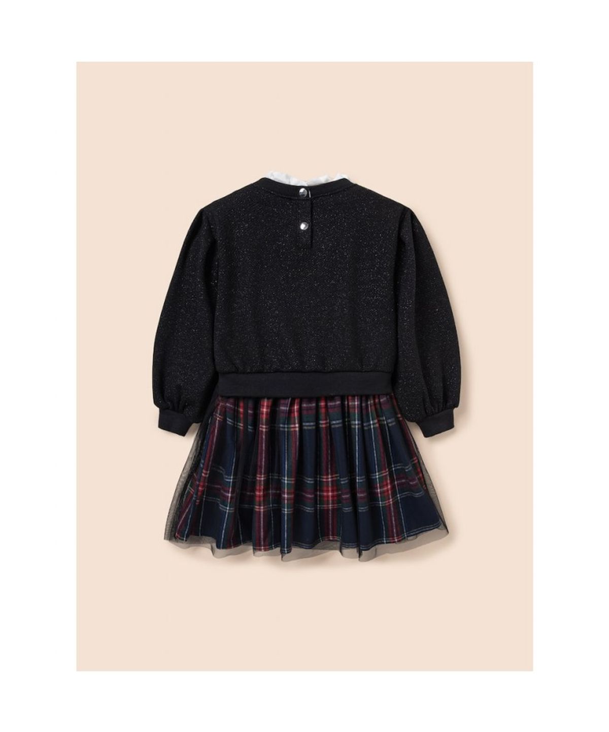 빈폴 키즈(BEANPOLE KIDS) [러블리 빙키 걸즈] 홀리데이 믹스 체크 원피스  블랙 (BI5X71G035)