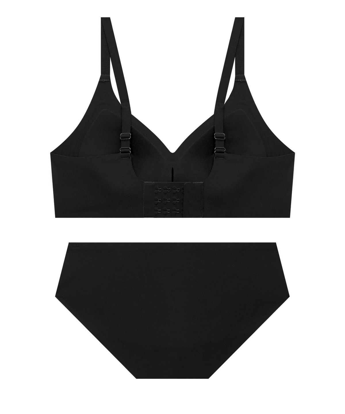 코데즈컴바인 이너웨어(CODES COMBINE INNERWEAR) 파워볼륨 심리스 노와이어 브라팬티 세트_블랙