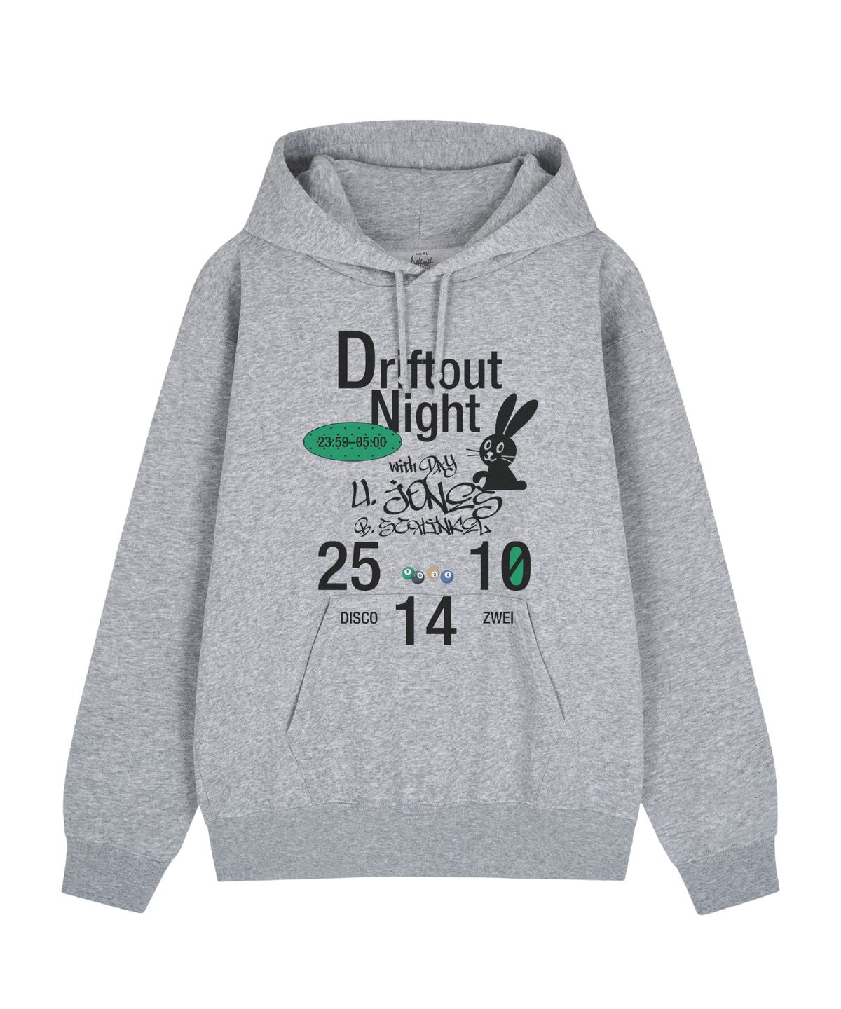 드리프트아웃(DRIFTOUT) 드리프트 나이트 오버핏 후디 (2color)