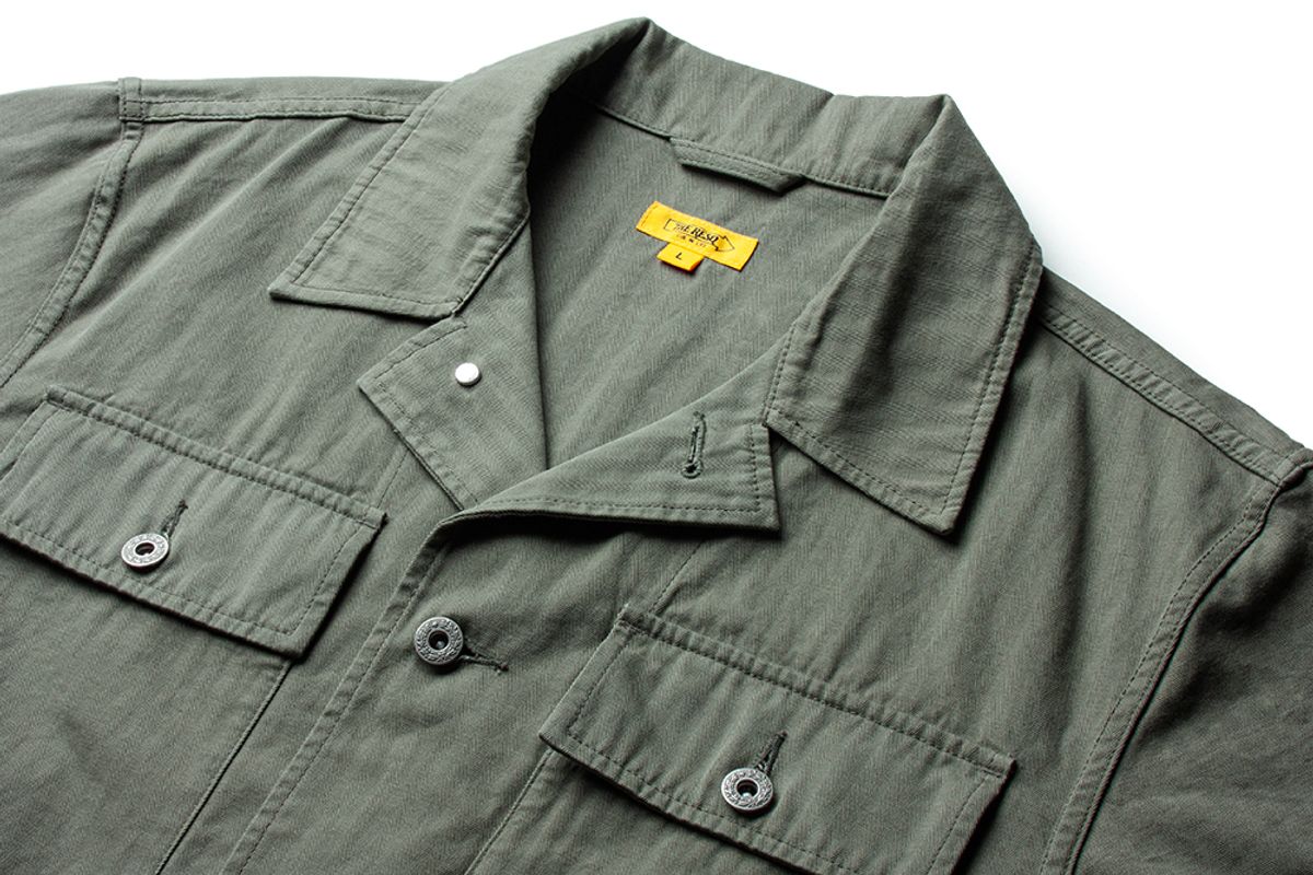 더 레스큐(THE RESQ) HBT M43 KILROY JACKET [VINTAGE OLIVE]
