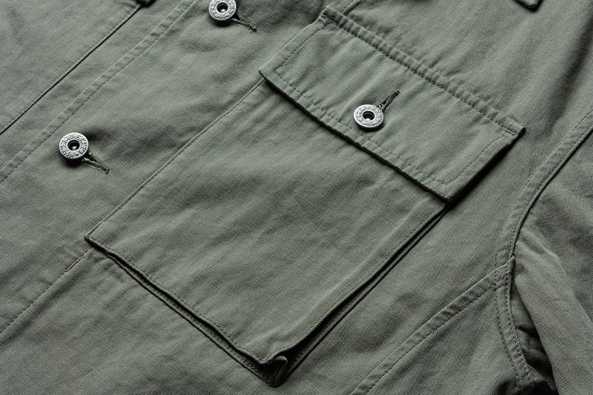 더 레스큐(THE RESQ) HBT M43 KILROY JACKET [VINTAGE OLIVE]