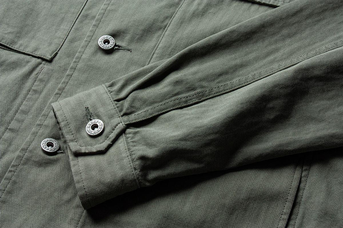더 레스큐(THE RESQ) HBT M43 KILROY JACKET [VINTAGE OLIVE]