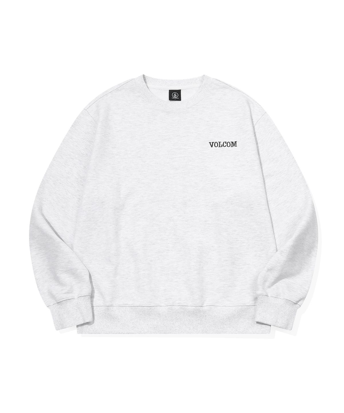 볼컴(VOLCOM) 서프 버디 기모 맨투맨(아이스 그레이)
