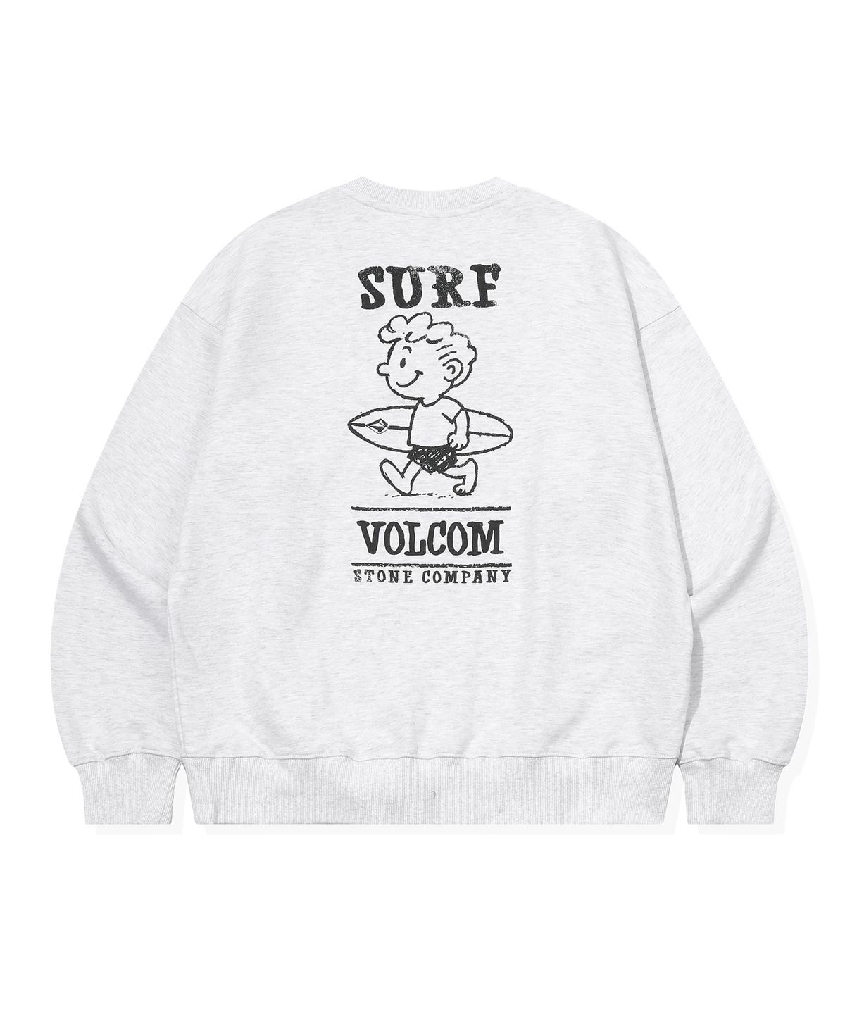볼컴(VOLCOM) 서프 버디 기모 맨투맨(아이스 그레이)