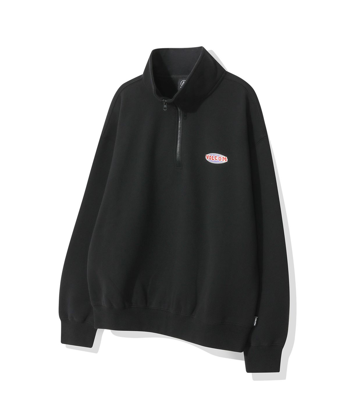 볼컴(VOLCOM) 스톤에이지 서클 와펜 기모 하프 집업(블랙)