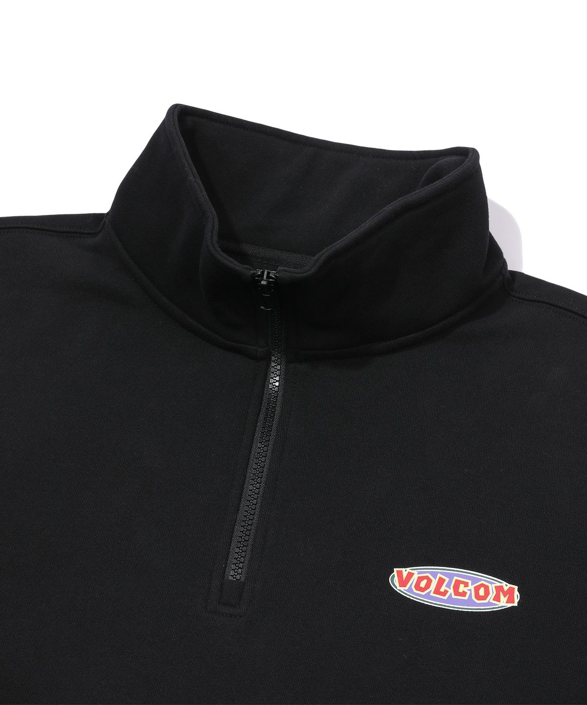 볼컴(VOLCOM) 스톤에이지 서클 와펜 기모 하프 집업(블랙)
