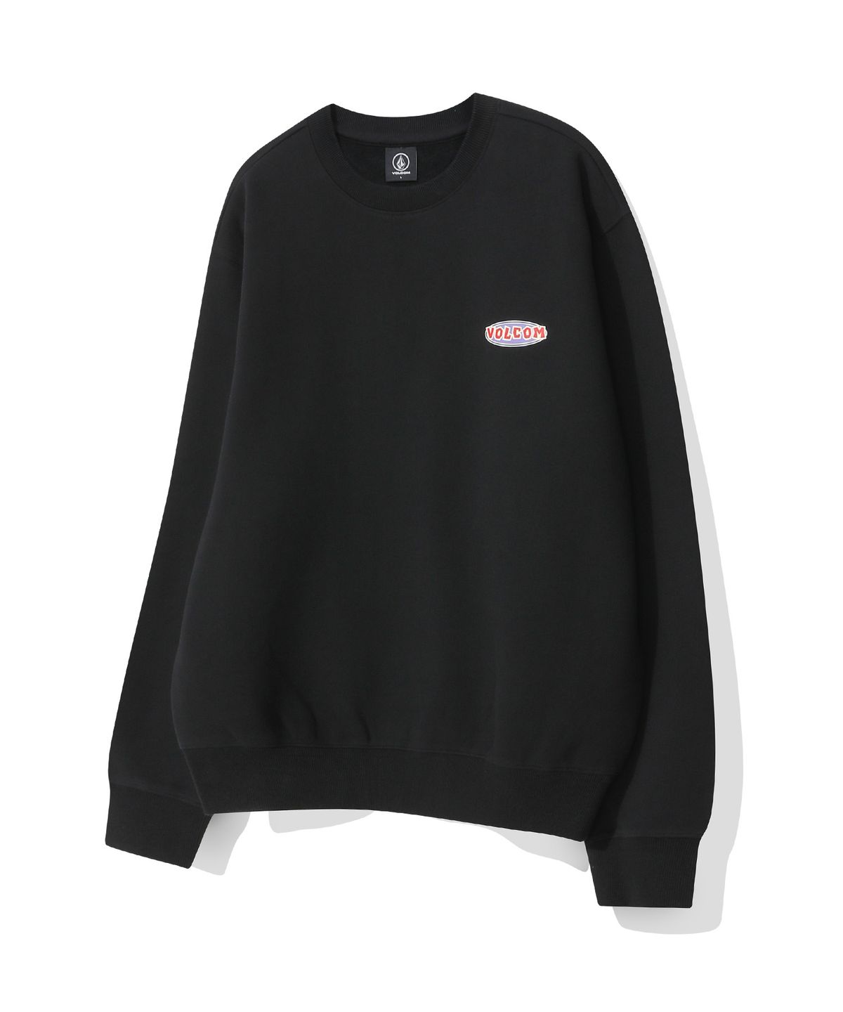 볼컴(VOLCOM) 스톤에이지 서클 와펜 기모 맨투맨(블랙)