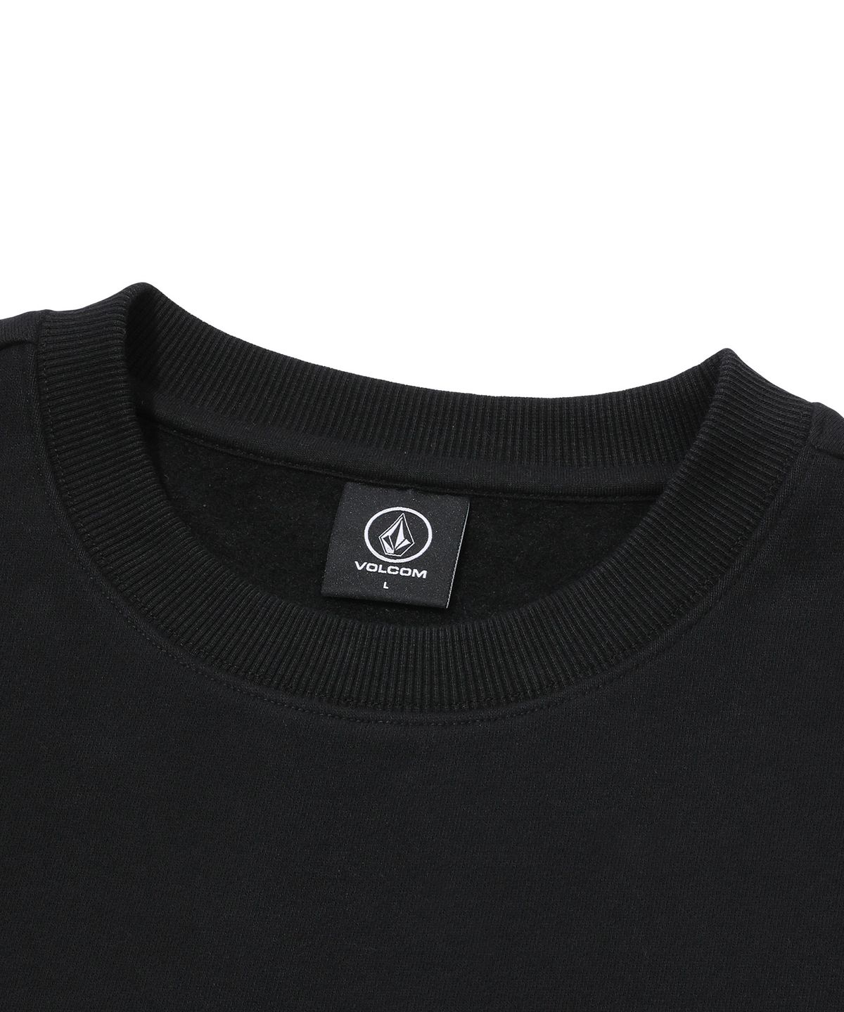 볼컴(VOLCOM) 스톤에이지 서클 와펜 기모 맨투맨(블랙)