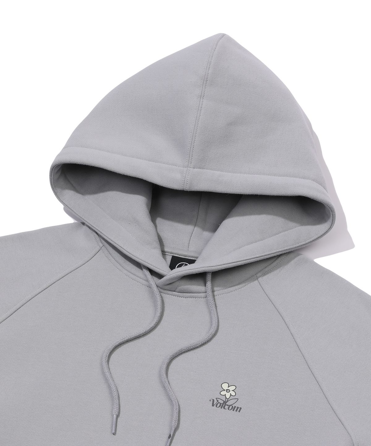 볼컴(VOLCOM) 우먼즈 플라워 기모 후드(라이트 그레이)