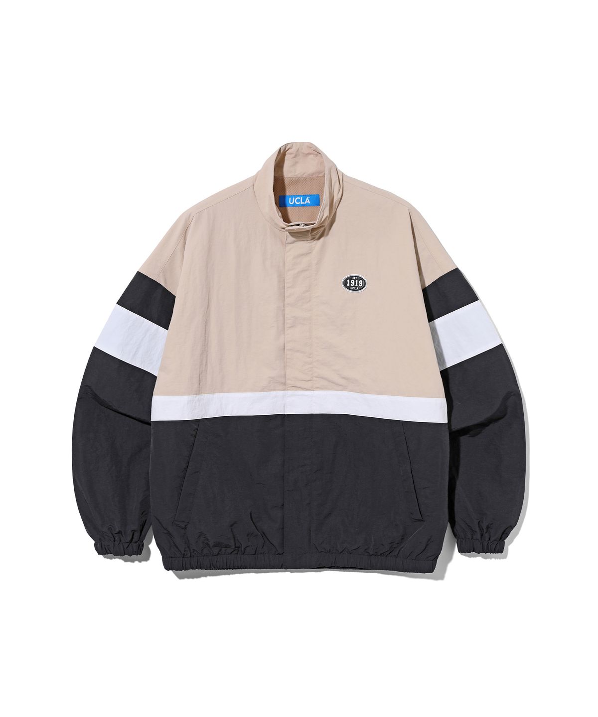 유씨엘에이(UCLA) 남녀공용 스포티브 배색 바람막이[BEIGE](UB9UJ20)