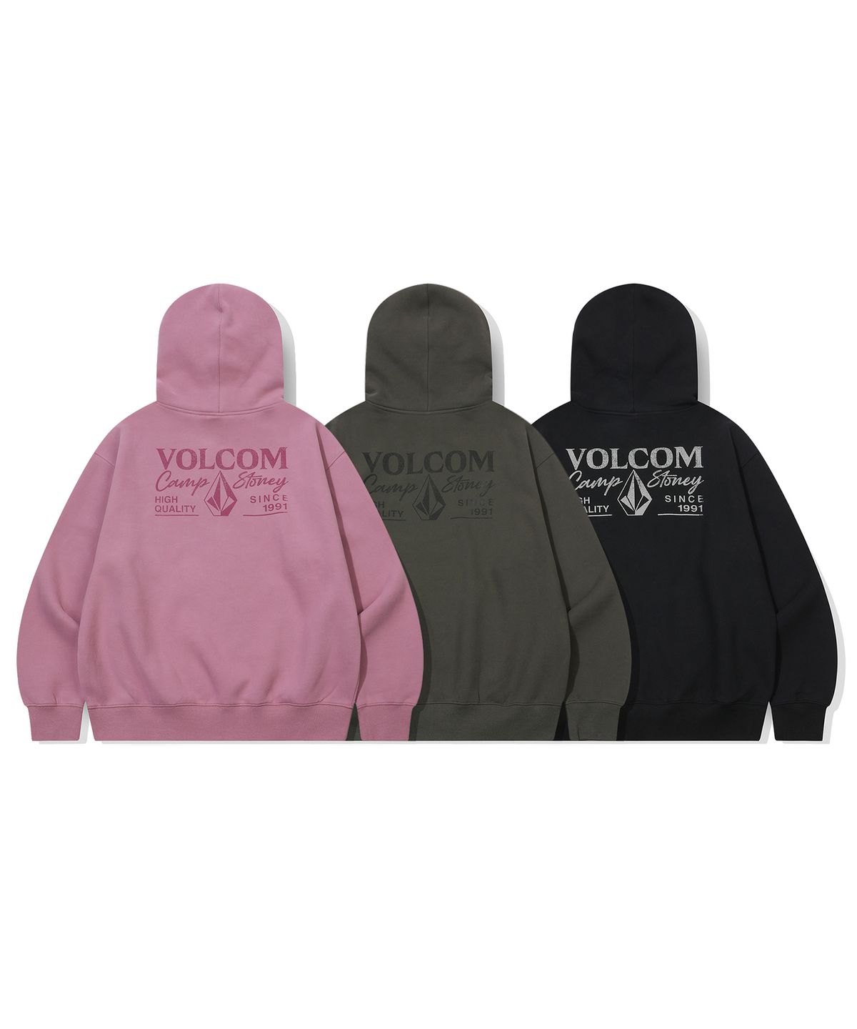 볼컴(VOLCOM) 볼컴 캠프 기모 후드(차콜)