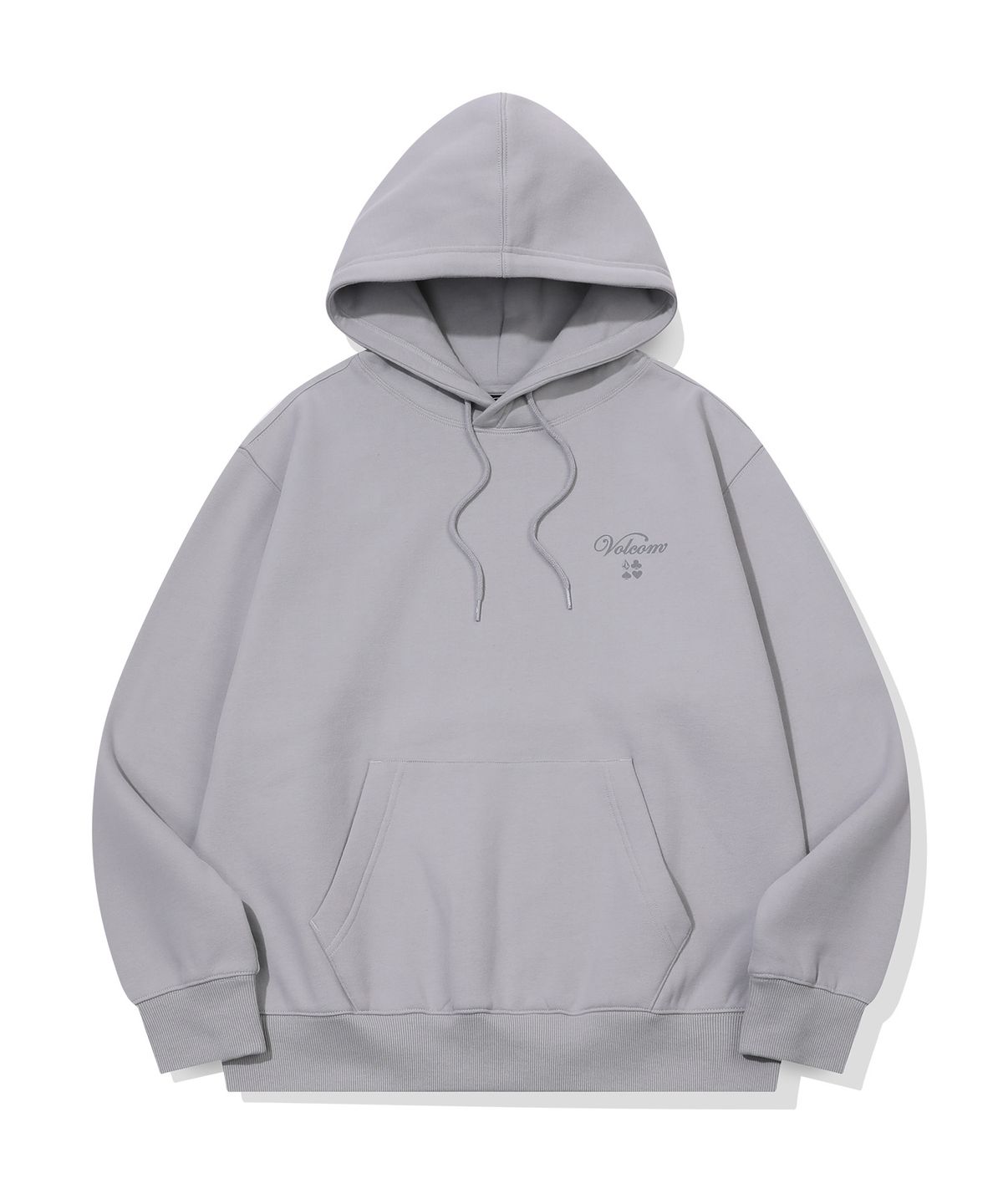 볼컴(VOLCOM) 어드레스 체커 기모 후드(라이트 그레이)